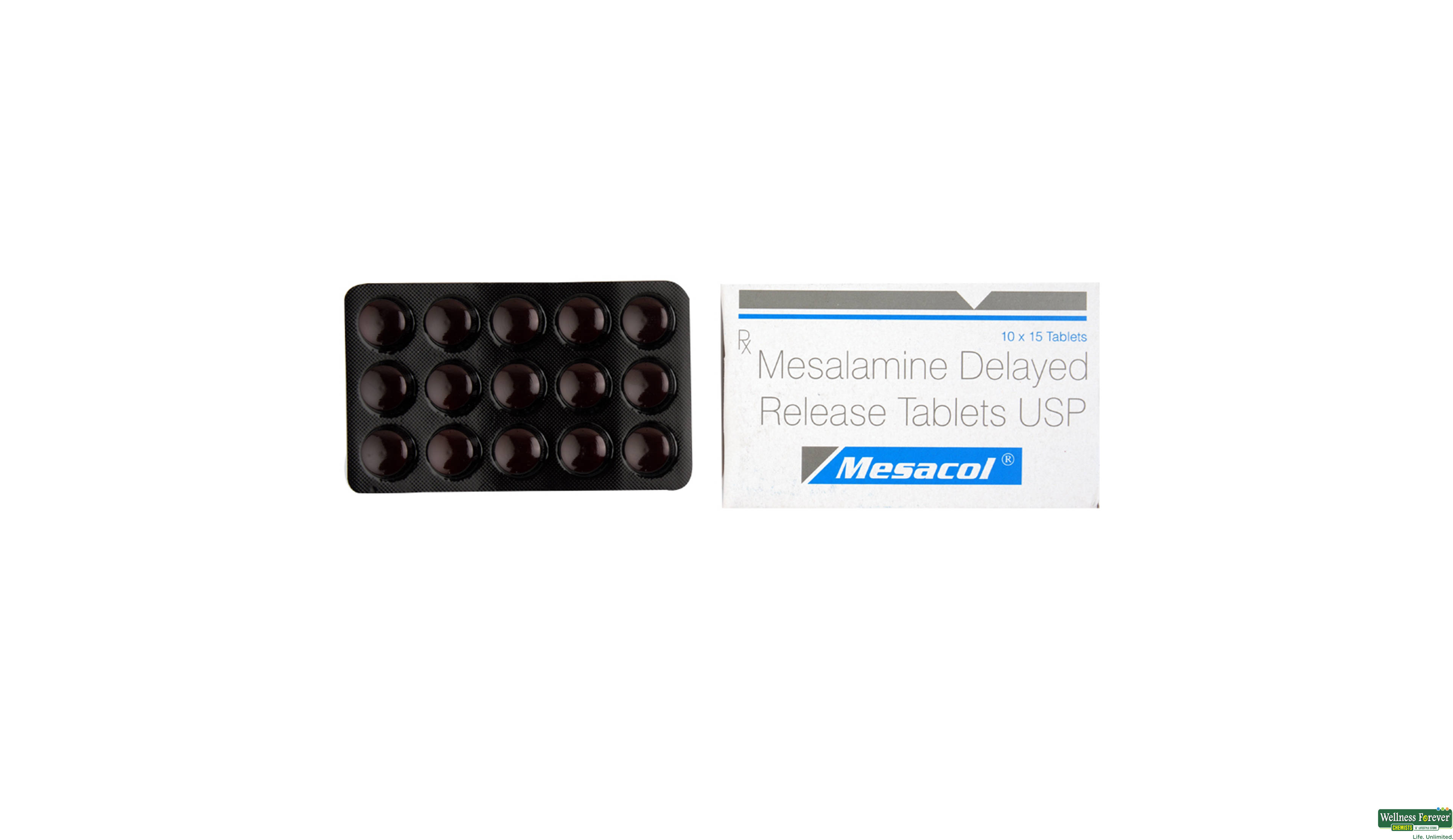 MESACOL 400MG 15TAB- 1, 15TAB, 