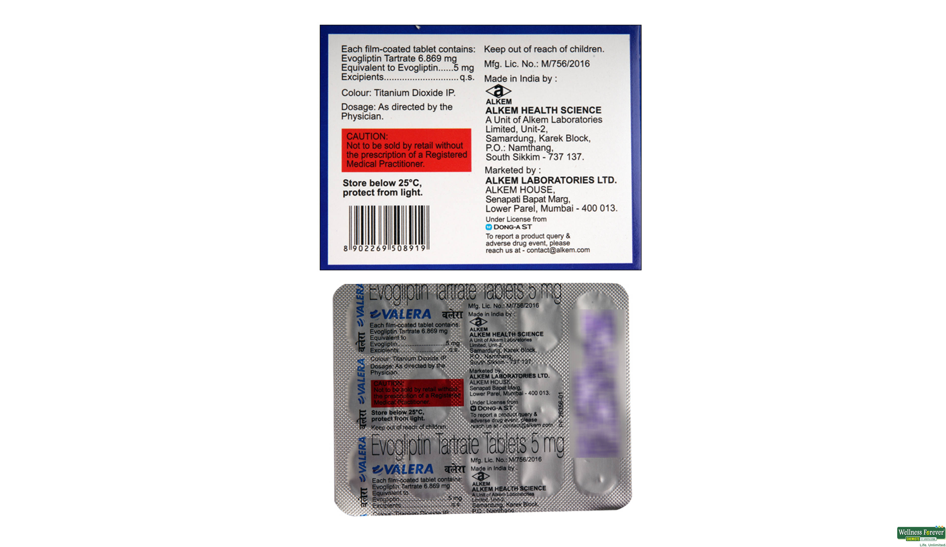 VALERA 5MG 15TAB- 2, 15TAB, 