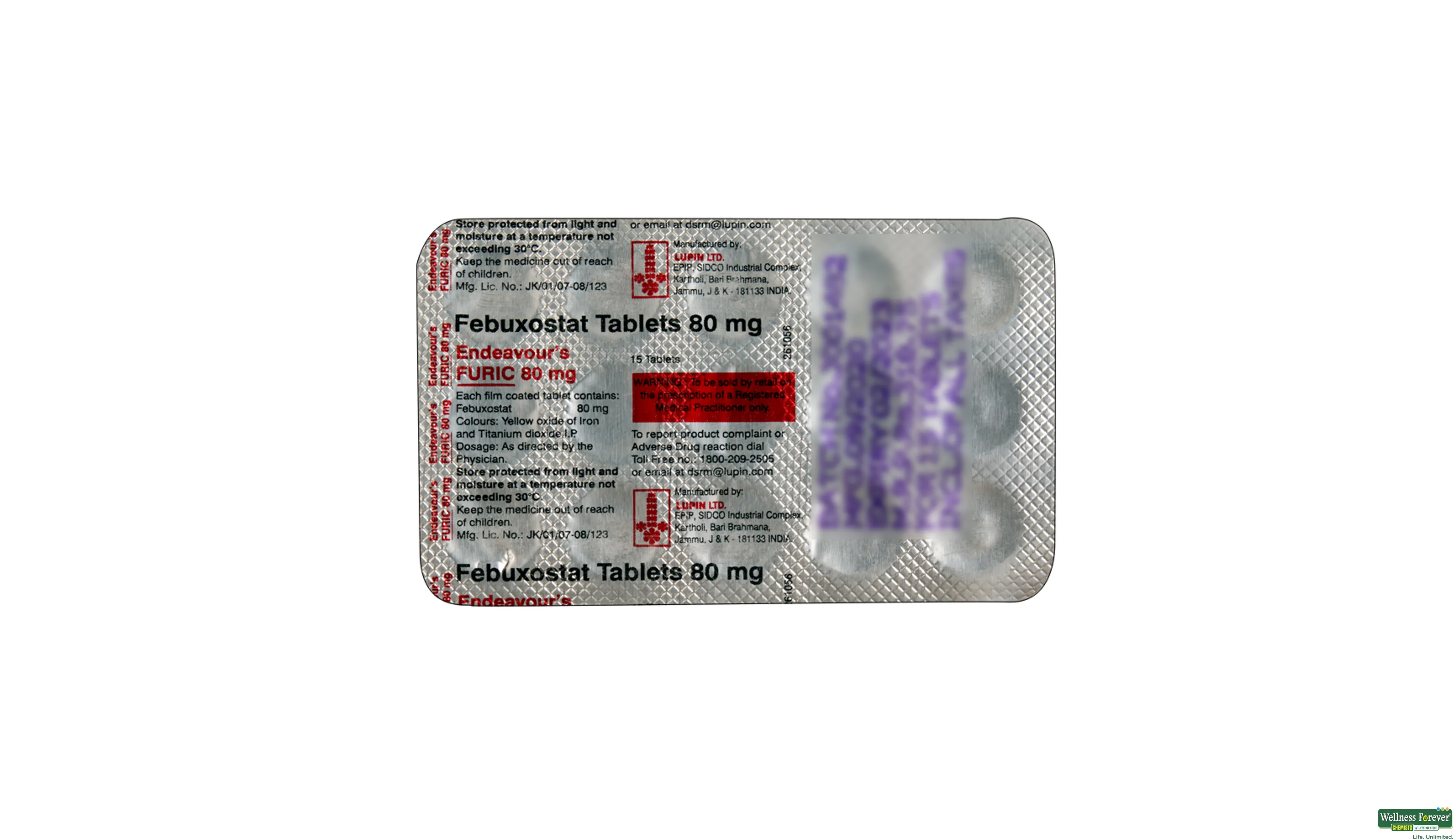 FURIC 80MG 15TAB- 2, 15TAB, 