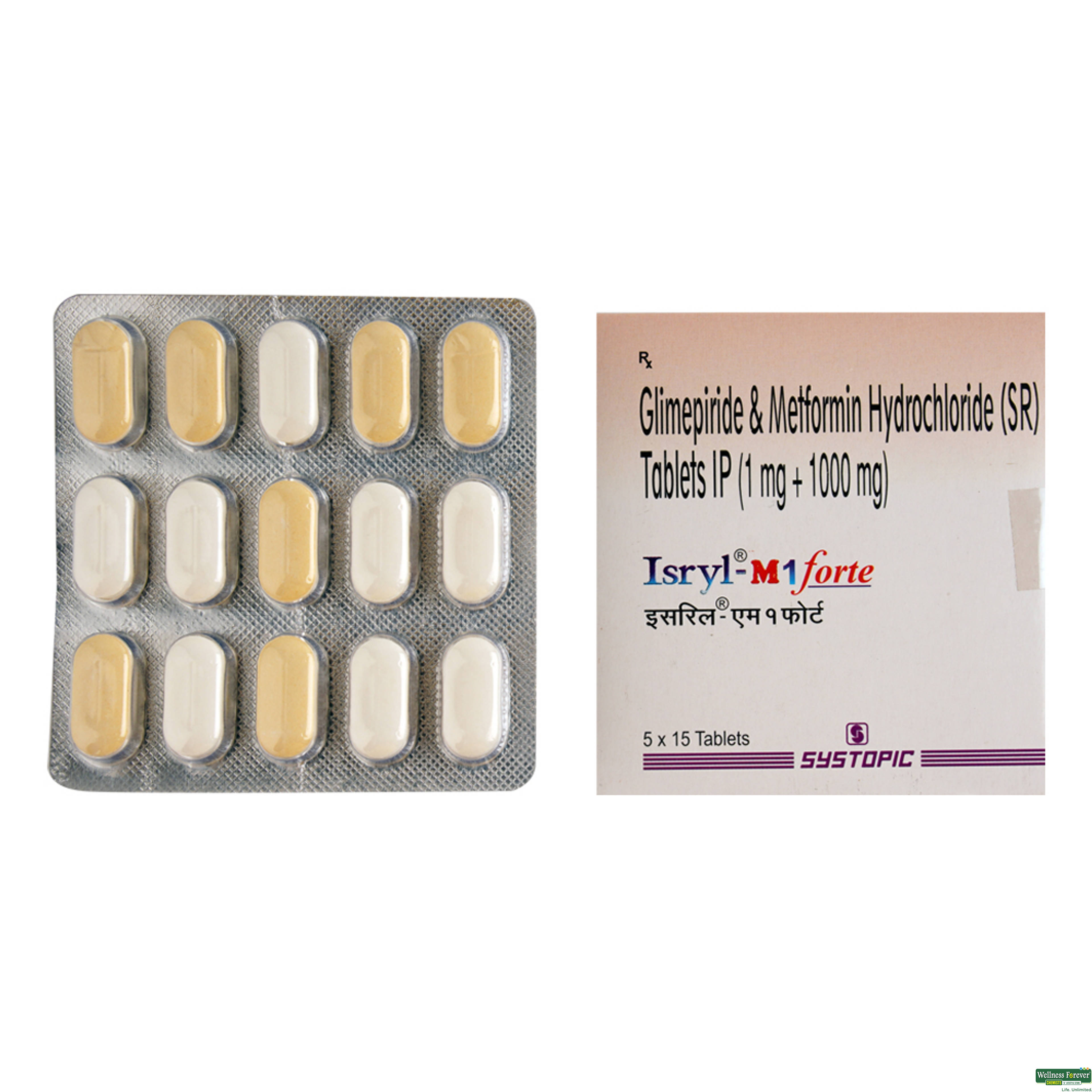 Isryl M1 Forte 15 Tablets-image