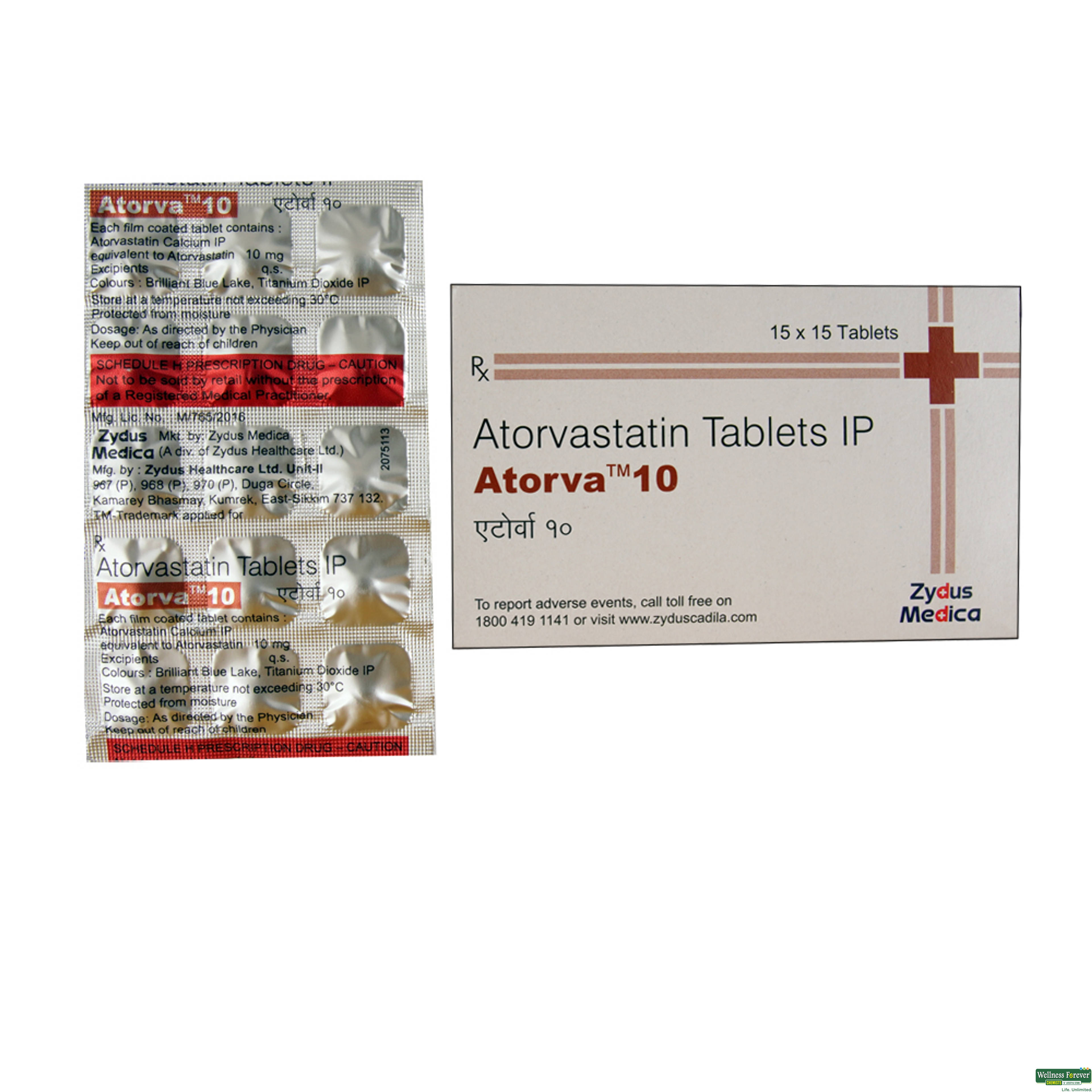 ATORVA 10MG 15TAB-image