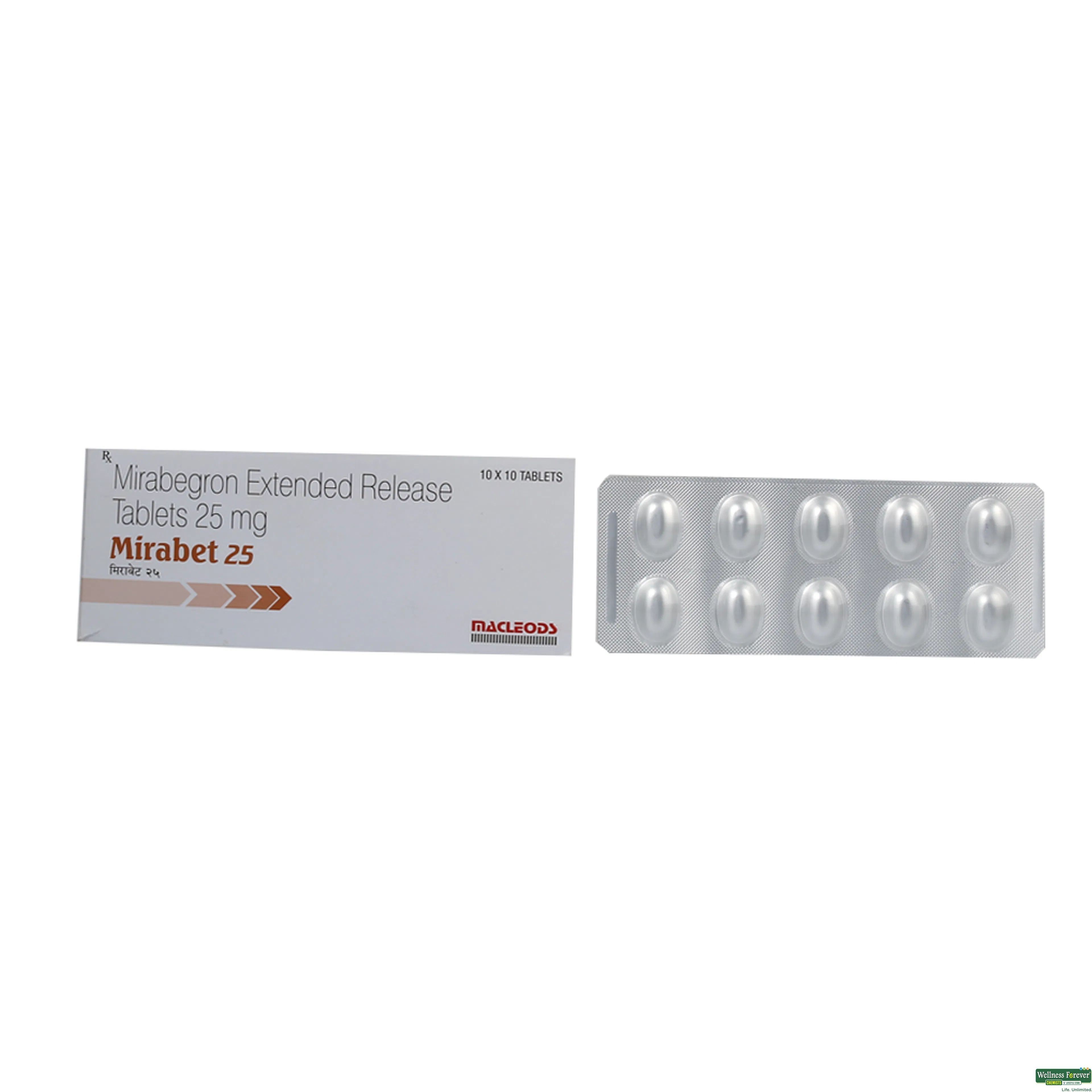 MIRABET 25MG 10TAB-image