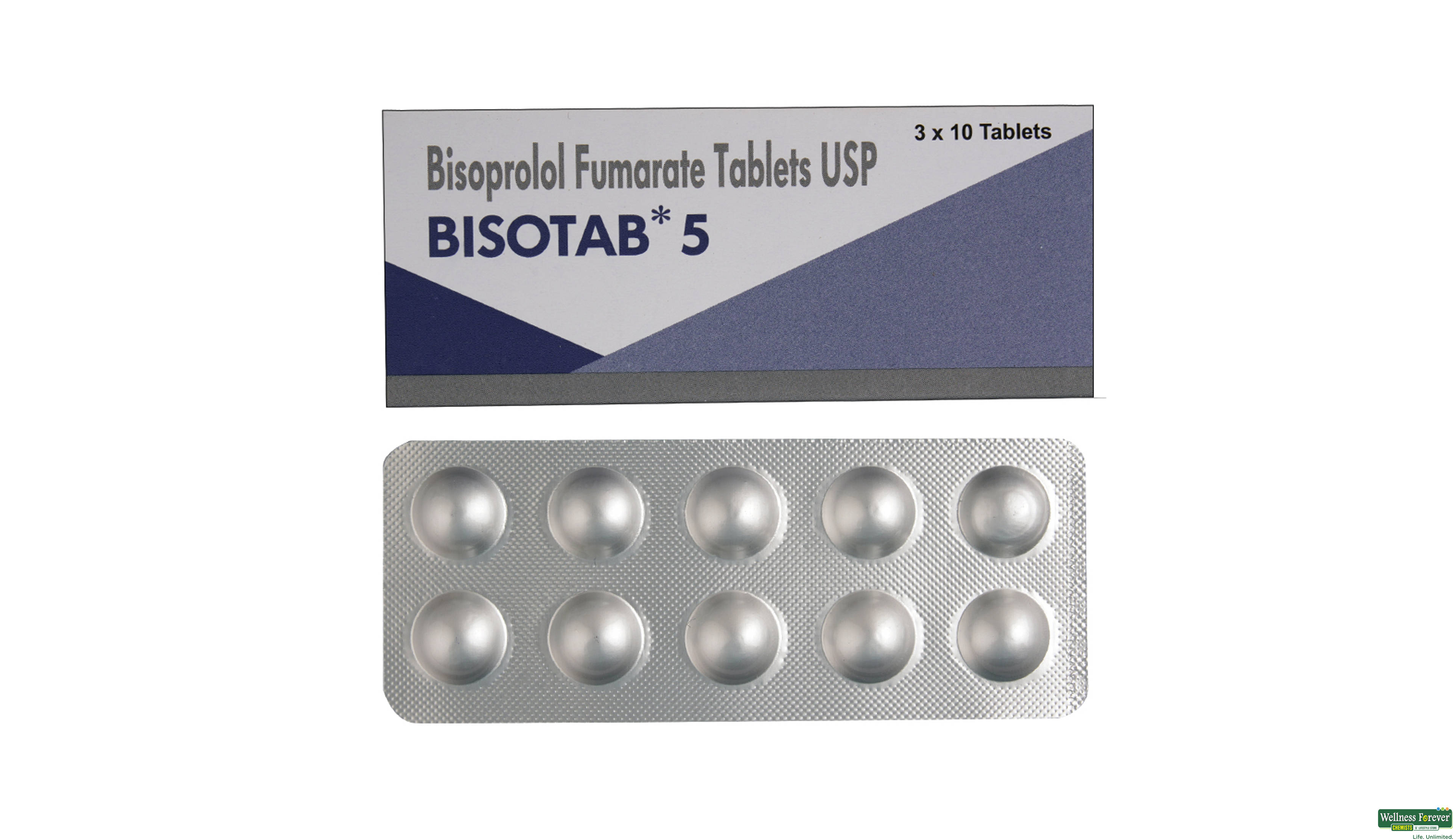 BISOTAB 5MG 10TAB- 1, 10TAB, 