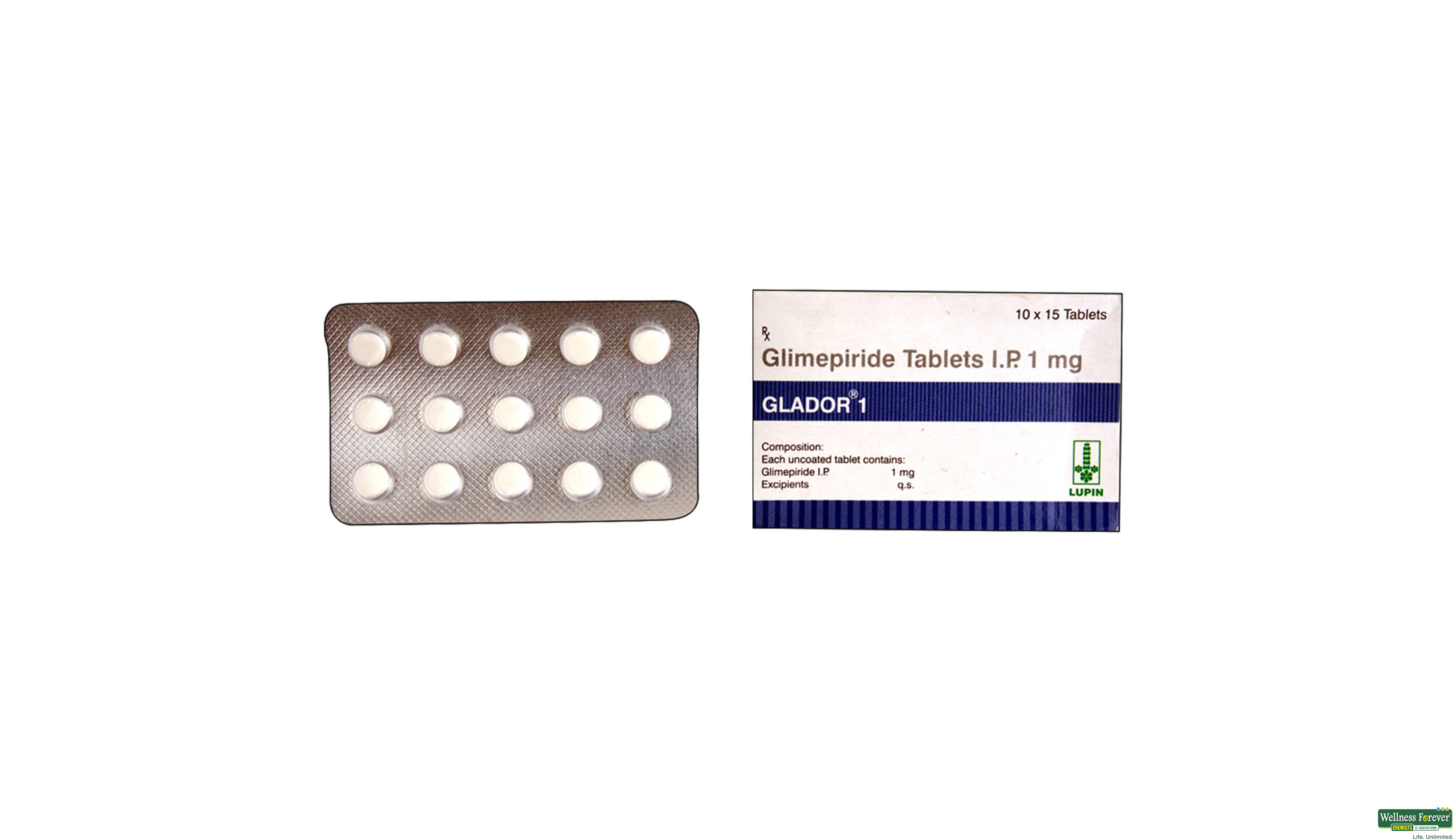 GLADOR 1MG 15TAB- 1, 15TAB, 