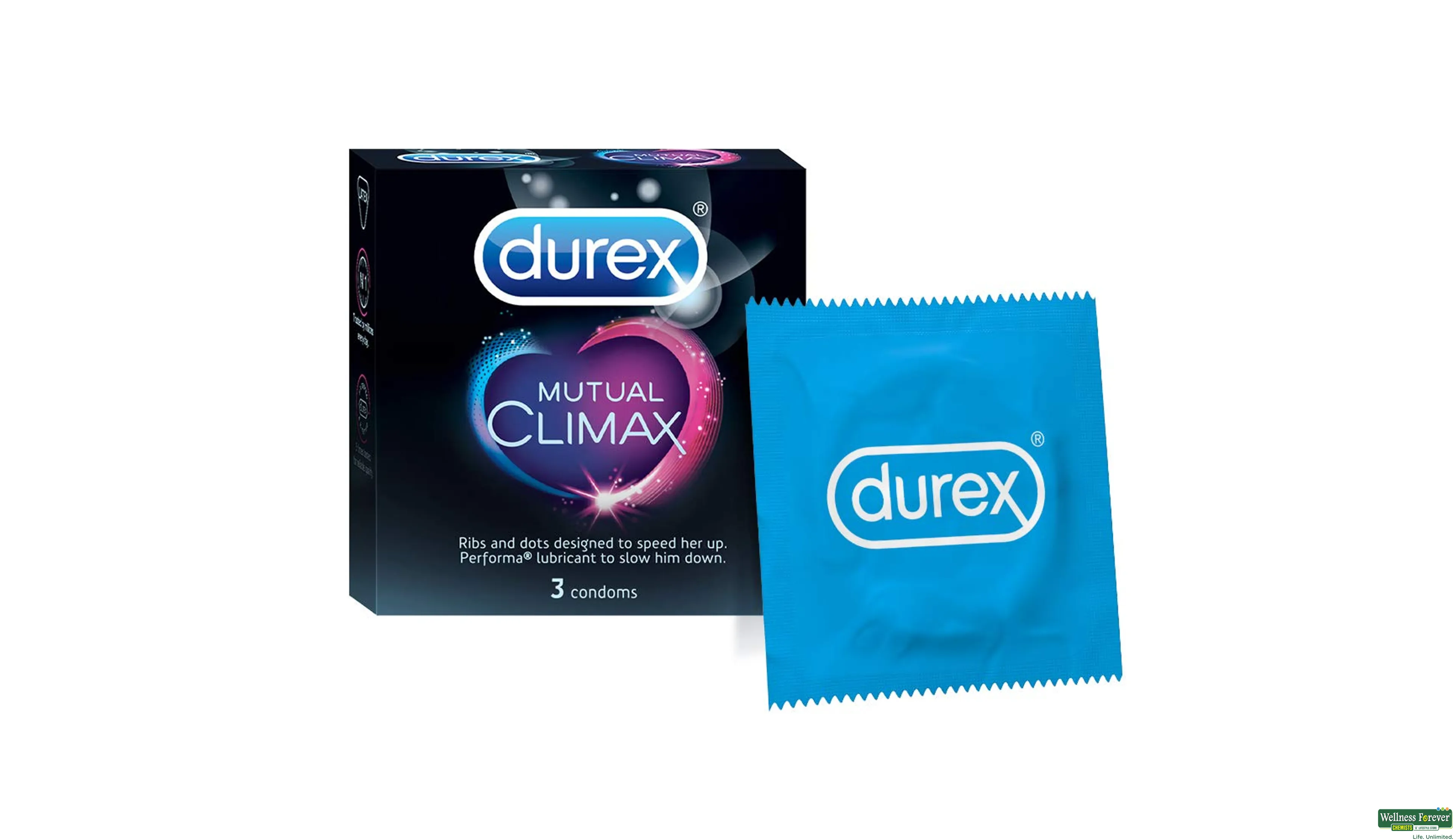 DUREX CONDOM MUTUAL CLIMAX 3PC- 1, 3PC, 