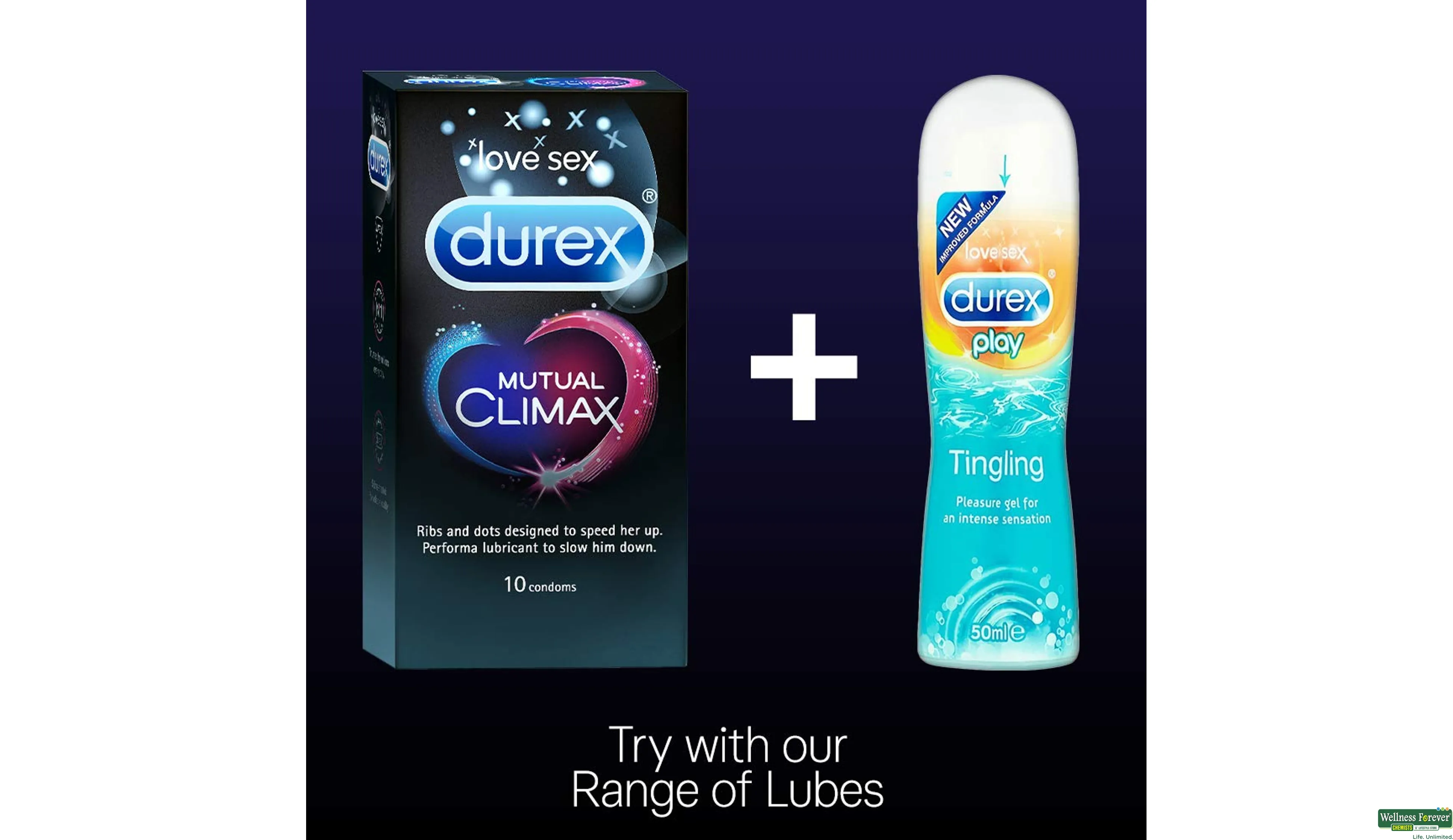 DUREX CONDOM MUTUAL CLIMAX 10PC- 5, 10PC, 