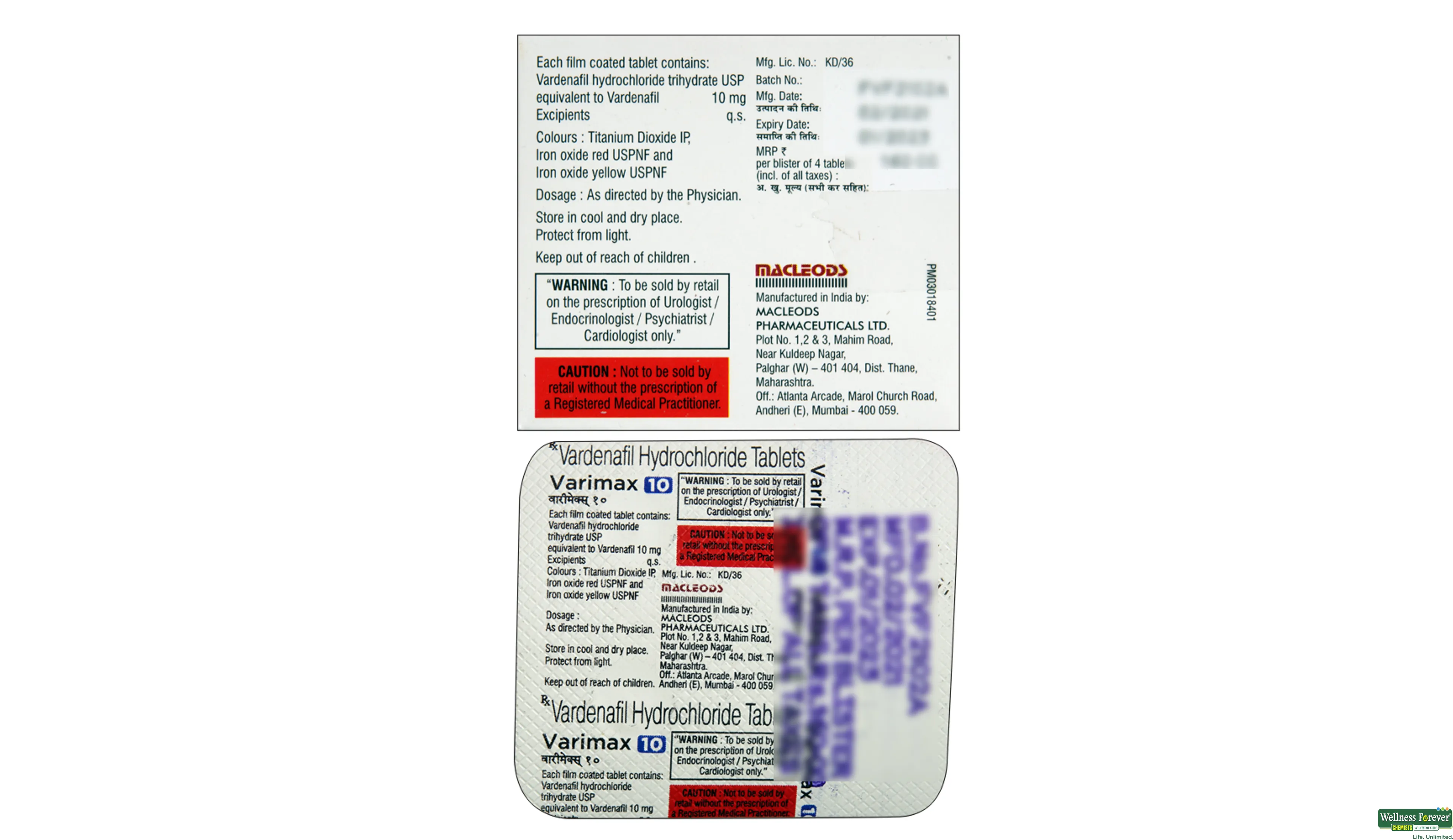 VARIMAX 10MG 4TAB- 2, 4TAB, 