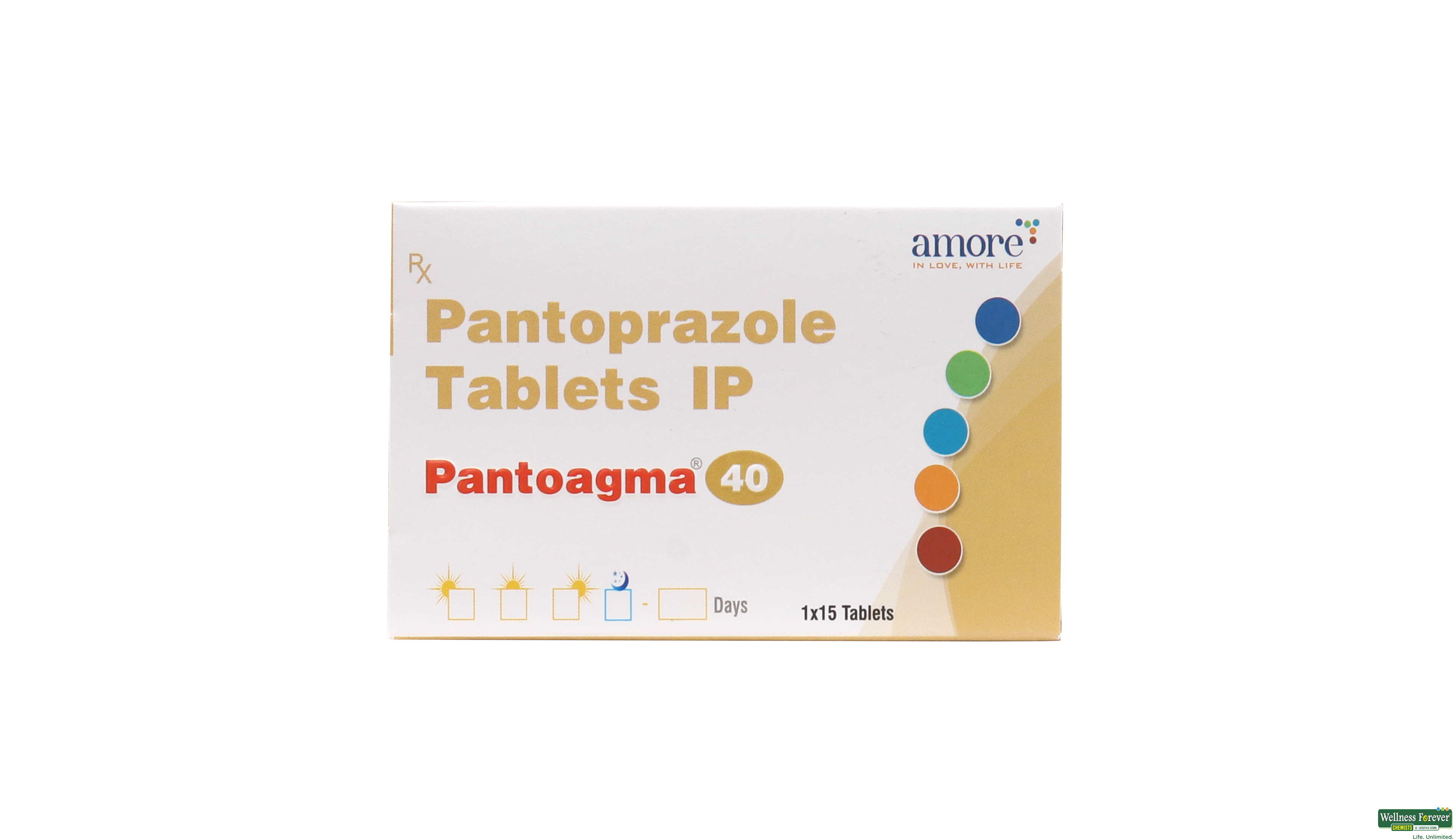 PANTOAGMA 40MG 15TAB- 1, 15TAB, Provides relief from heartburn and acid reflux.
Promotes healing of the esophagus and stomach.
Reduces the risk of ulcer complications, such as bleeding.
Long-lasting effect ensures continuous relief.