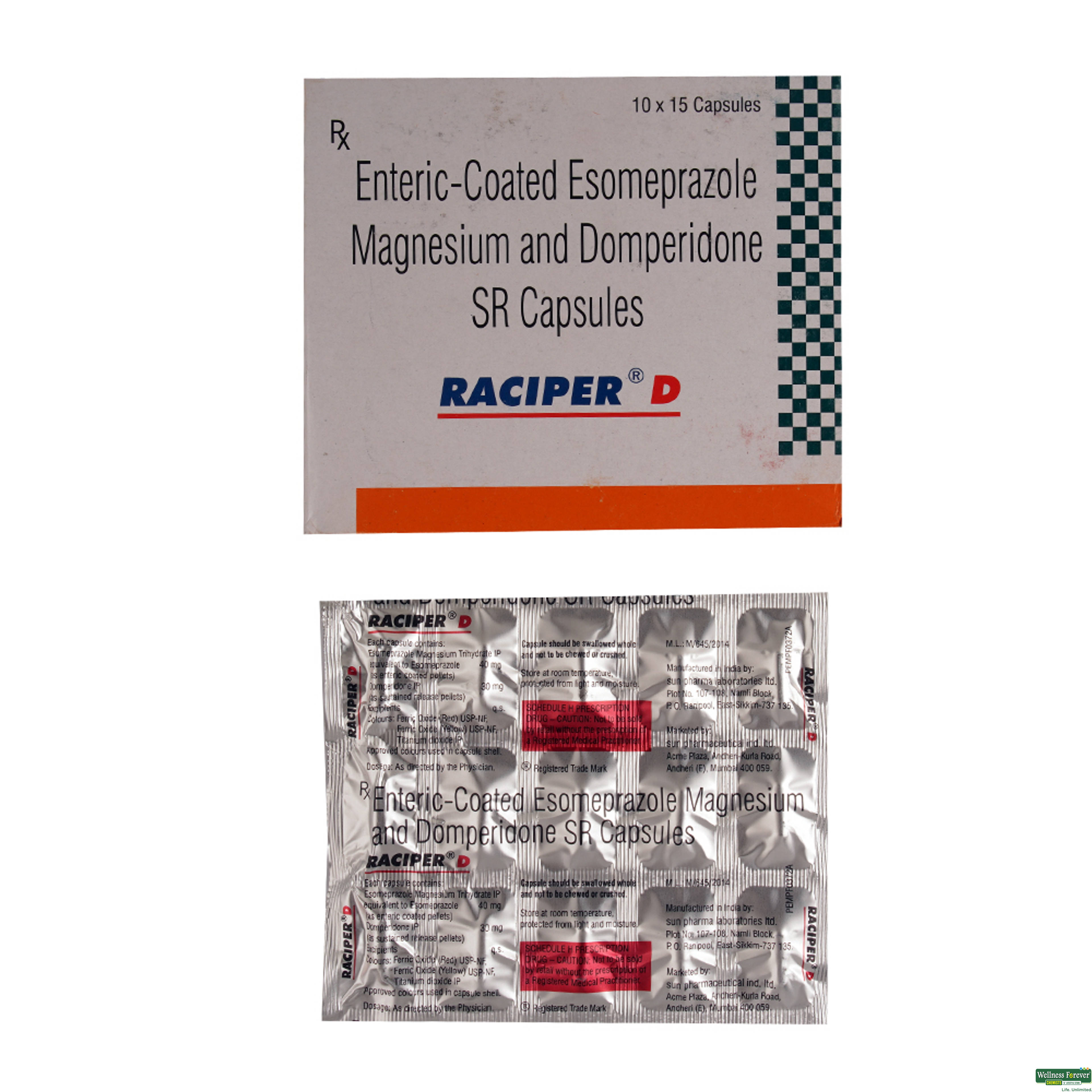 Raciper-D 40mg 15 Capsules-image