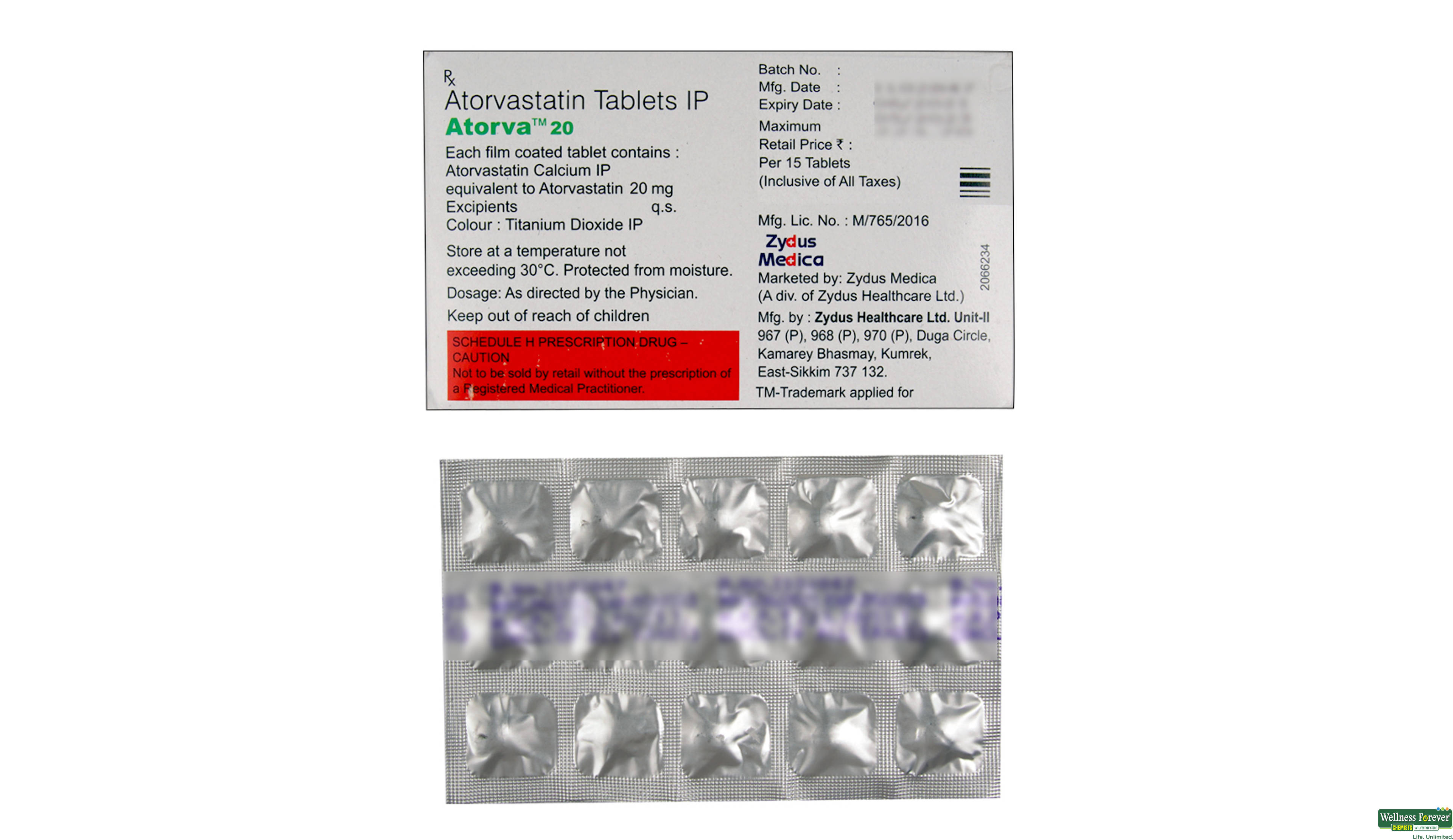 ATORVA 20MG 15TAB- 2, 15TAB, 