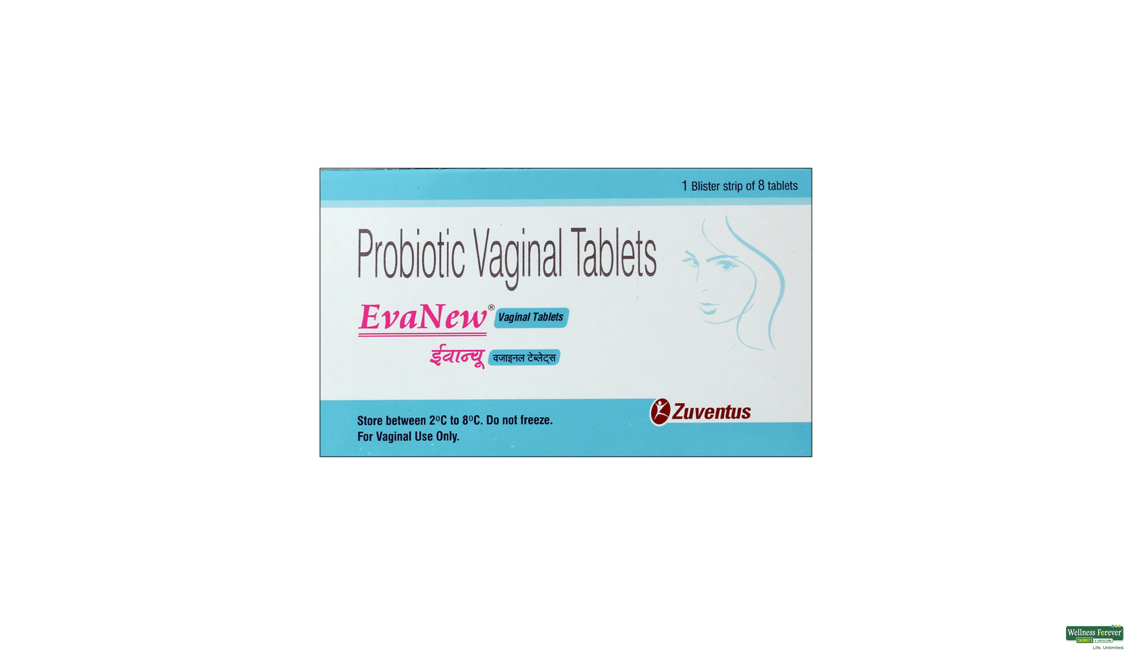 EVANEW VAGINAL 8TAB- 1, 8TAB, 