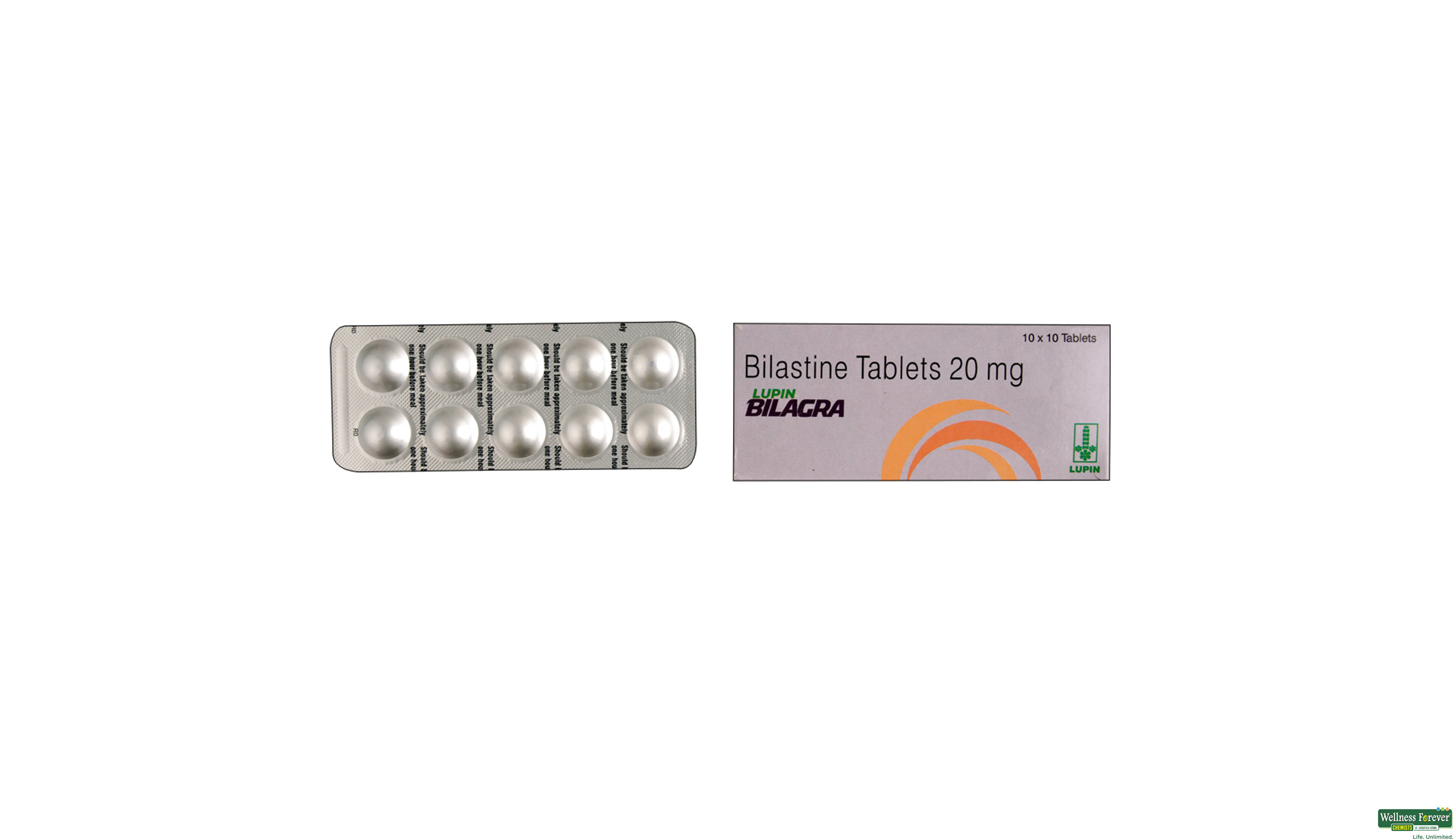 BILAGRA 20MG 10TAB- 1, 10TAB, 