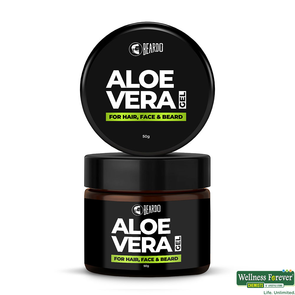 Buy Beardo Aloe Vera Gel For Hair Face Beard 50 g Online at