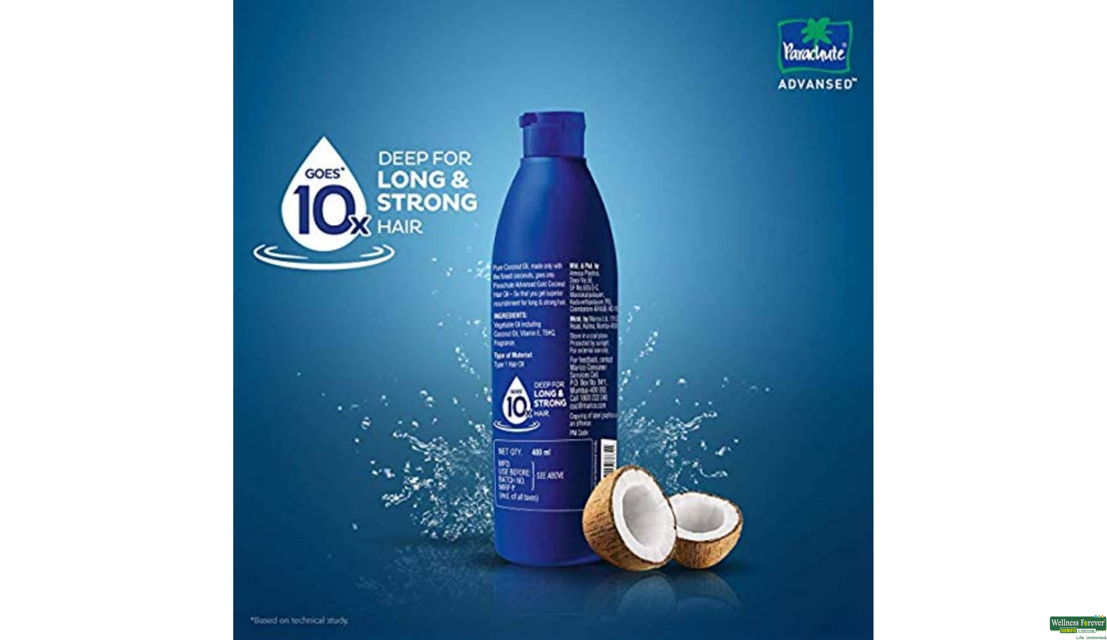 PARACHUTE HR/OIL ADVANSED GOLD 190ML- 4, 190ML, 