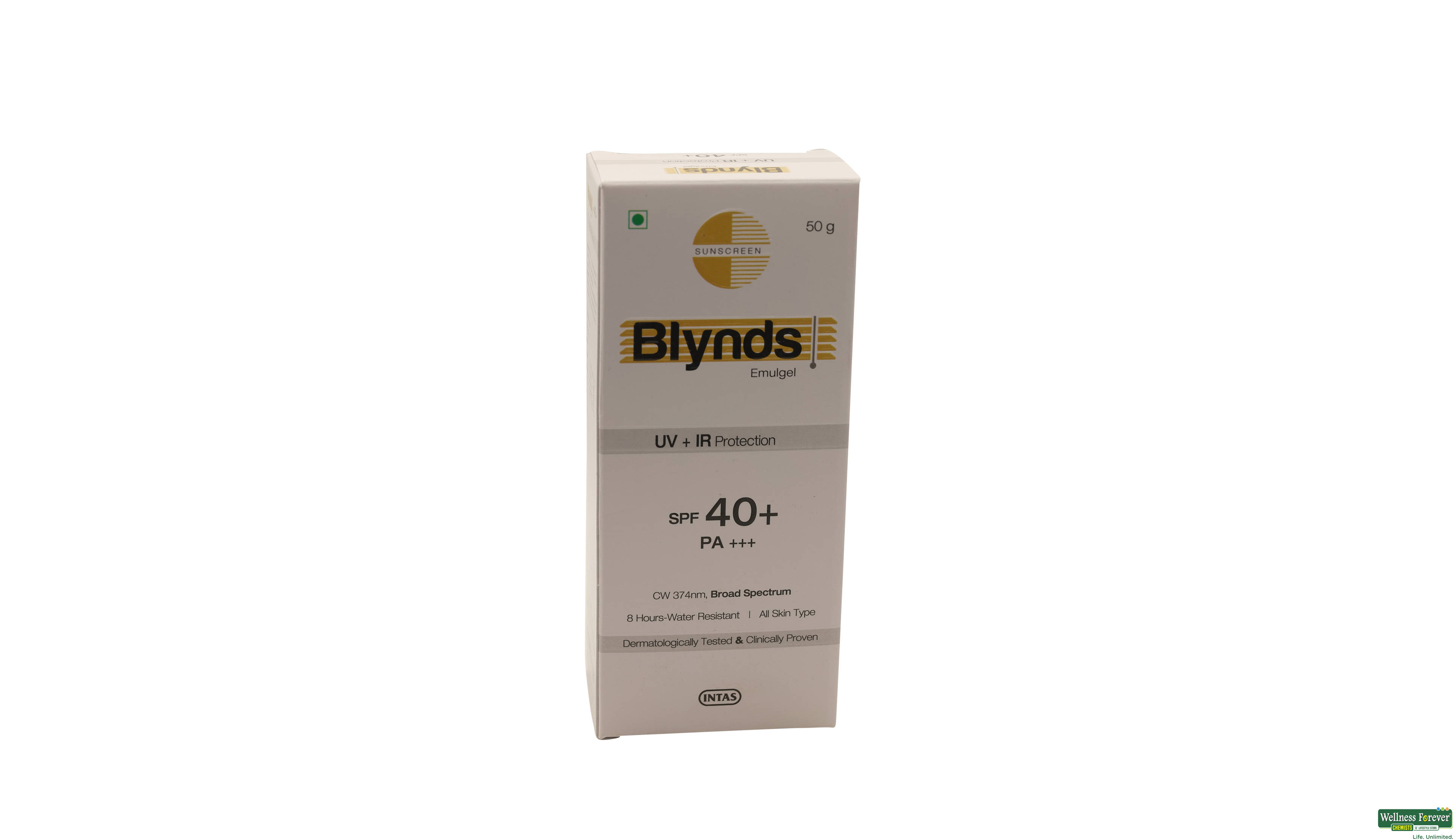 BLYNDS EMULGEL SUNSCREEN SPF40+ 50GM- 1, 50GM, 