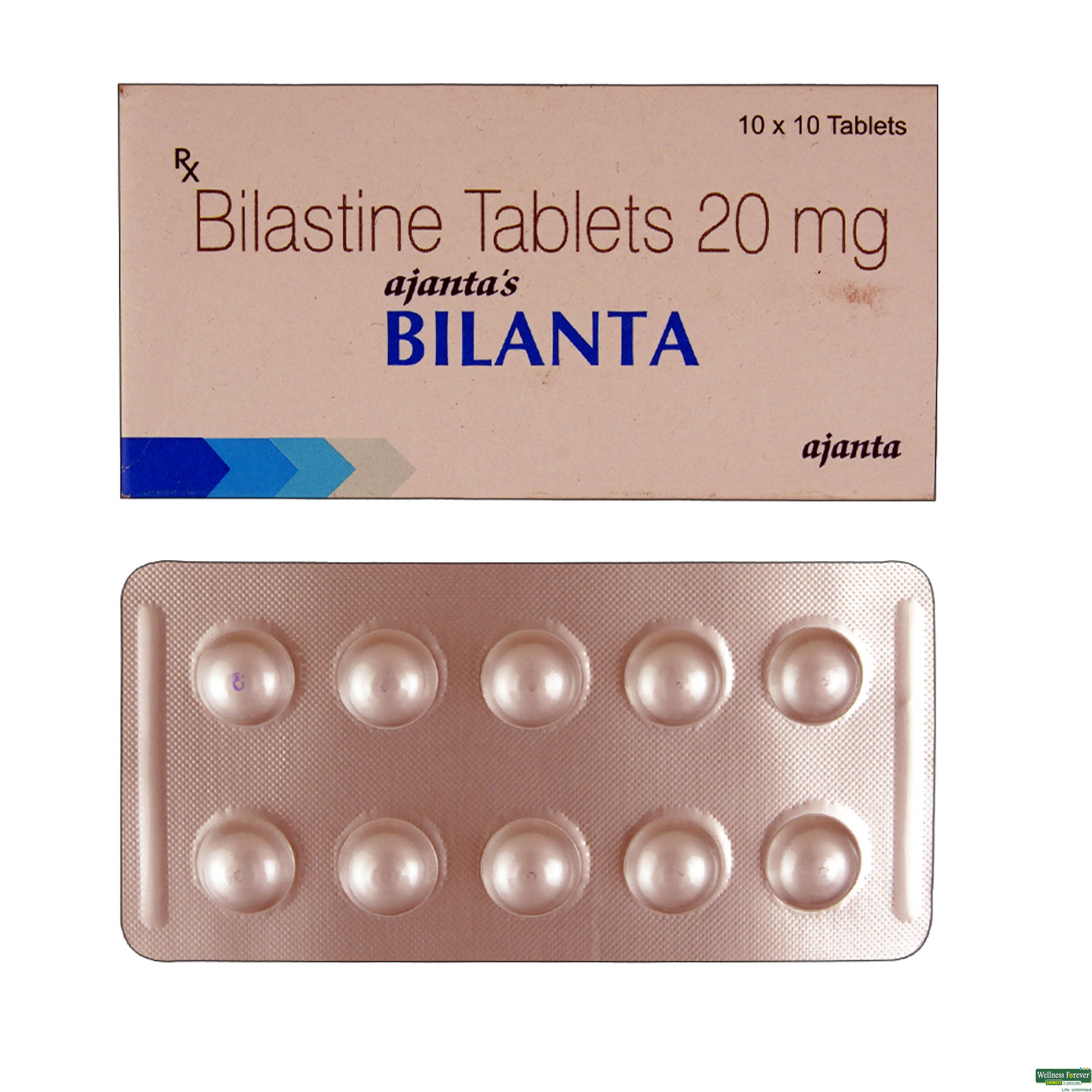 Bilanta 20mg 10 Tablets-image