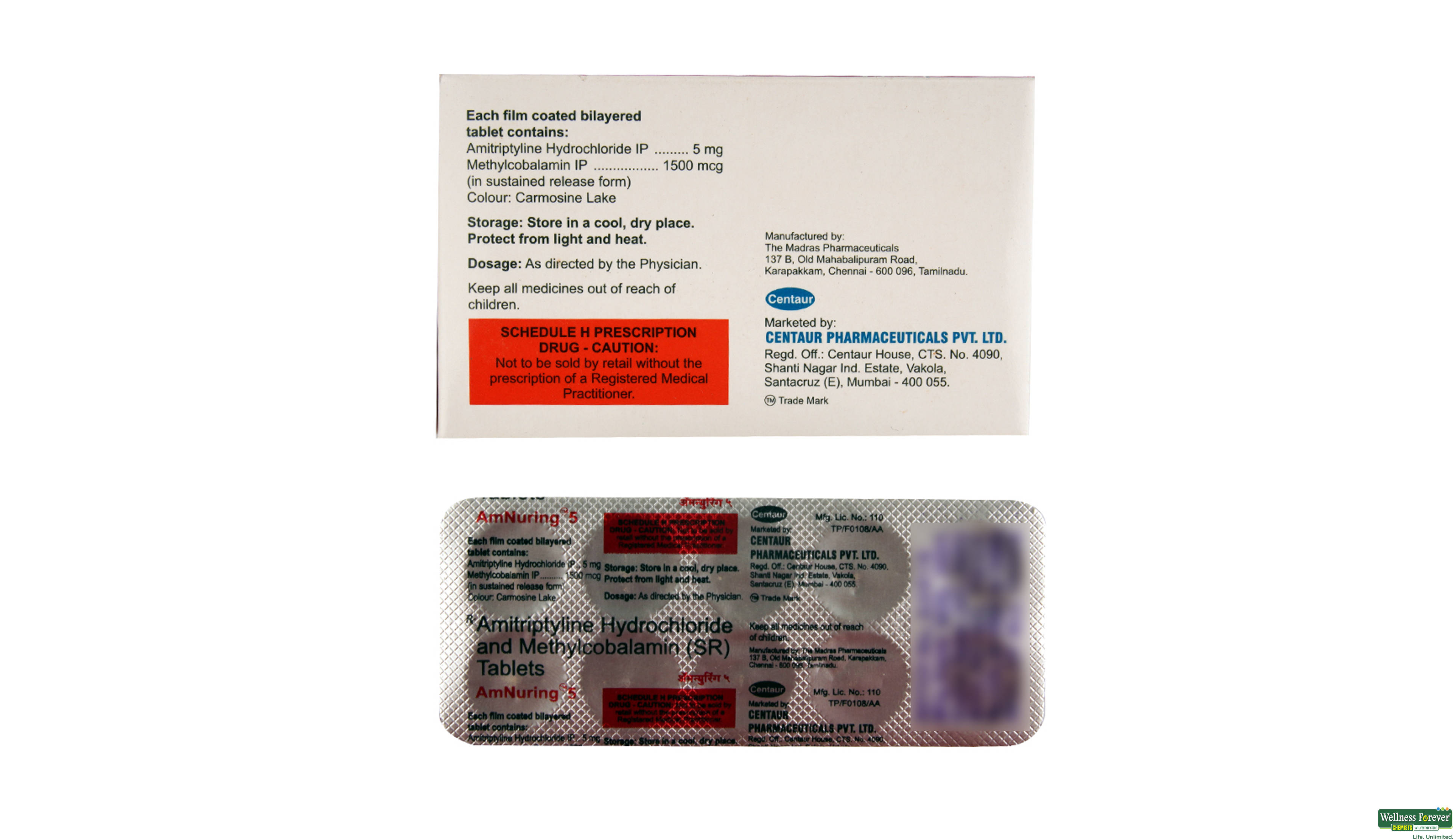 AMNURING 5MG 10TAB- 2, 10TAB, 