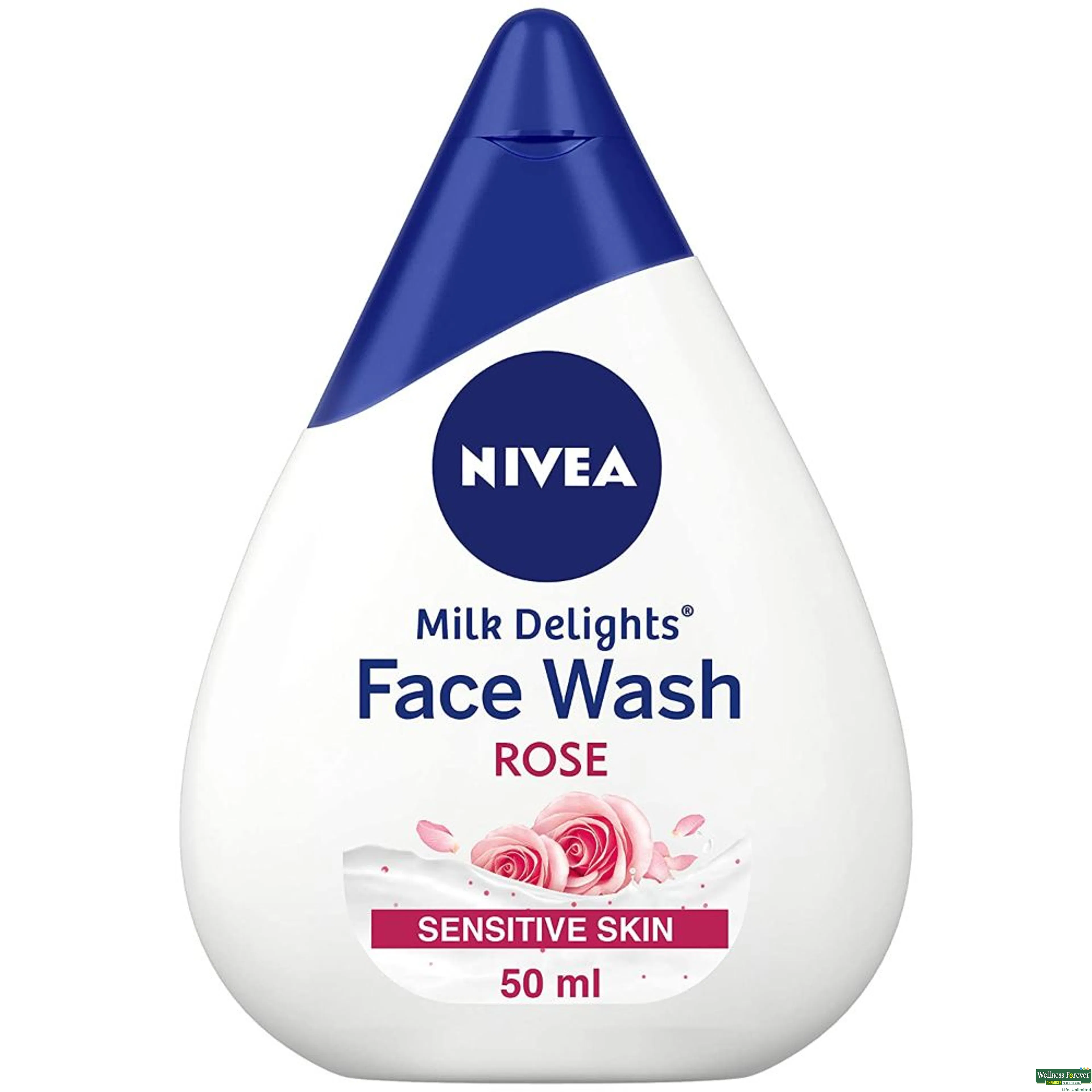 NIVEA F/WASH CARING ROSEWATER 50ML-image