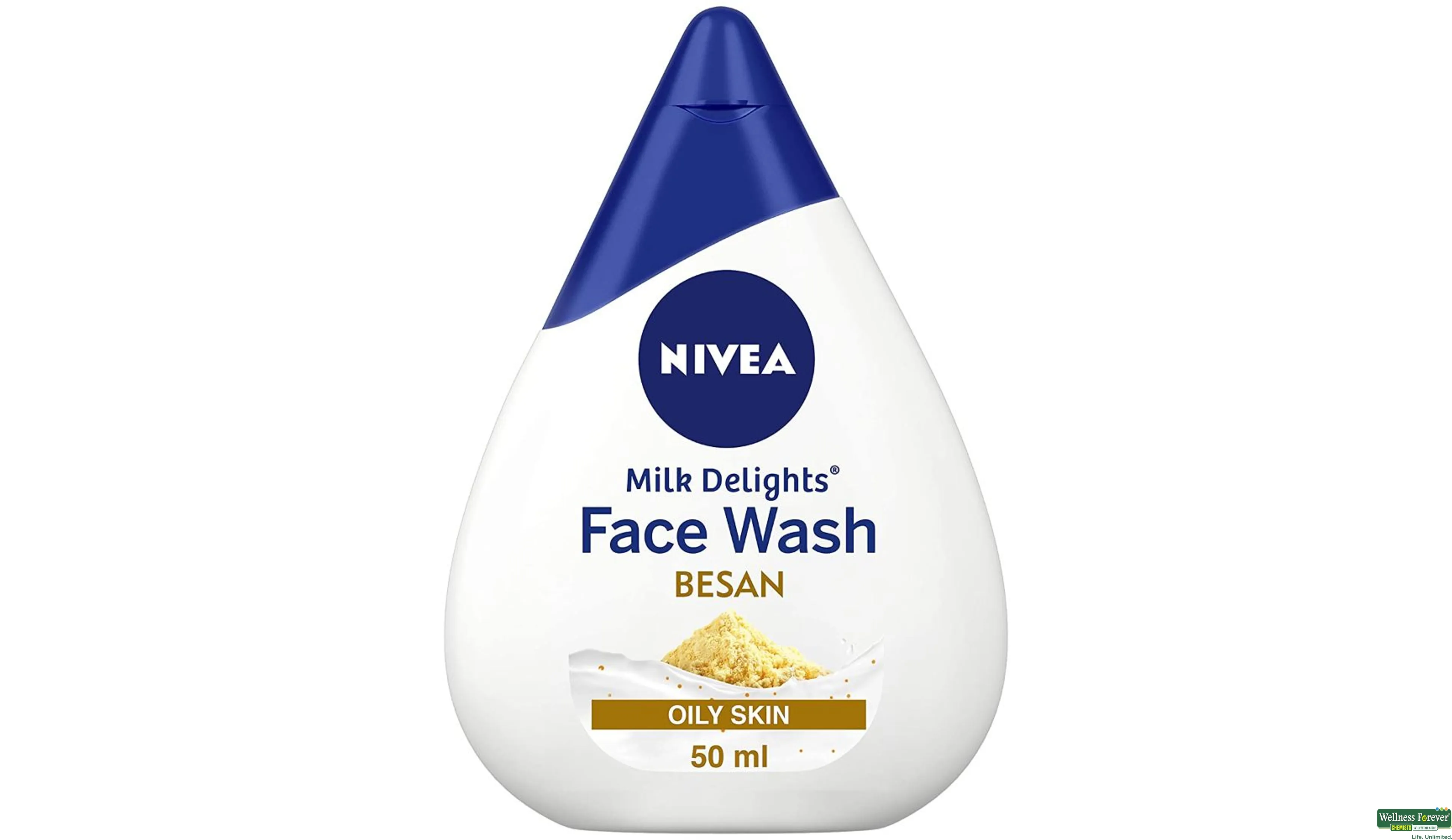 Buy Nivea Milk Delights Face Wash with Fine Gramflour 50 ml