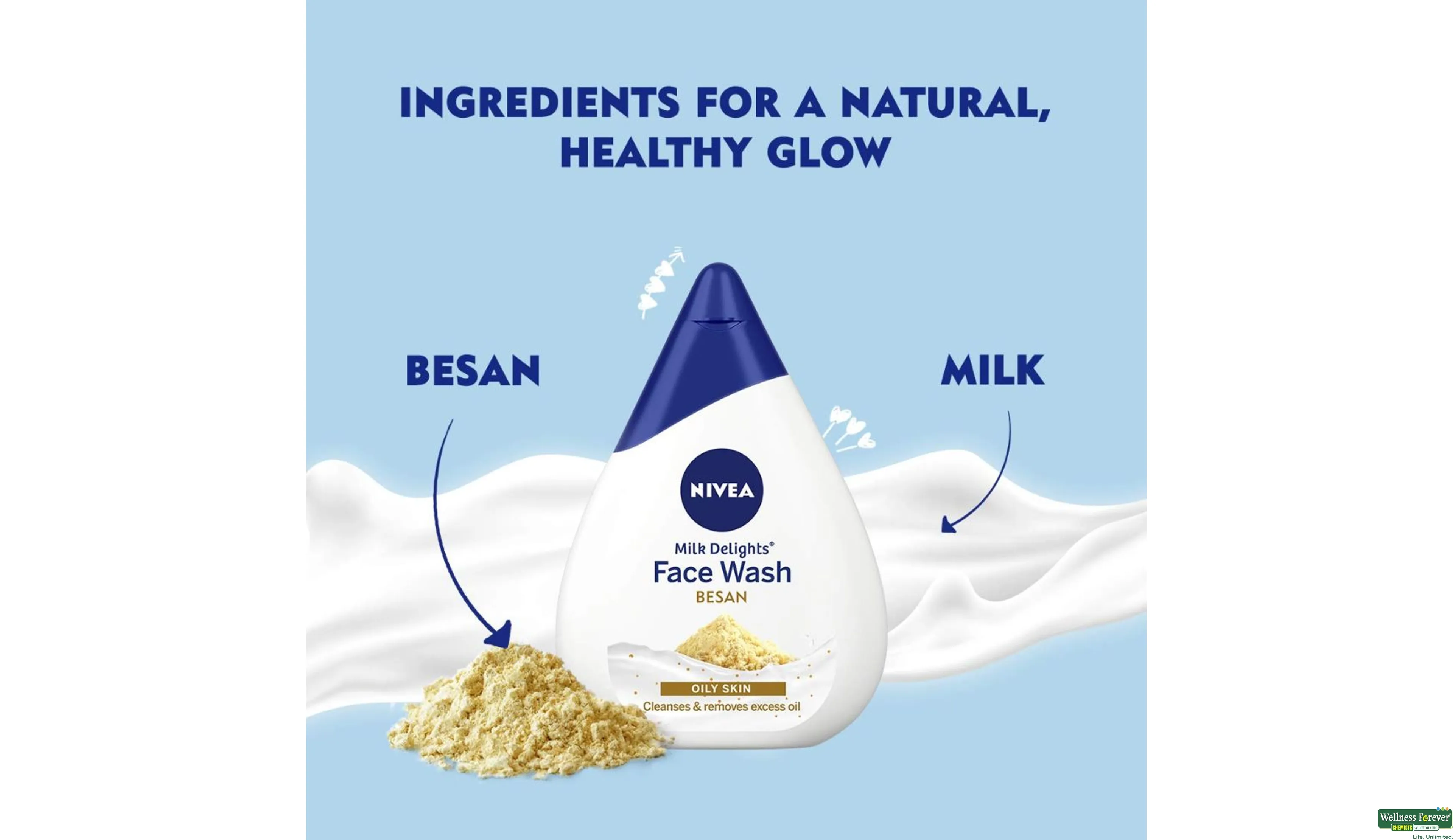 NIVEA F/WAH FINE GRAMFLOUR 50ML- 3, 50ML, 