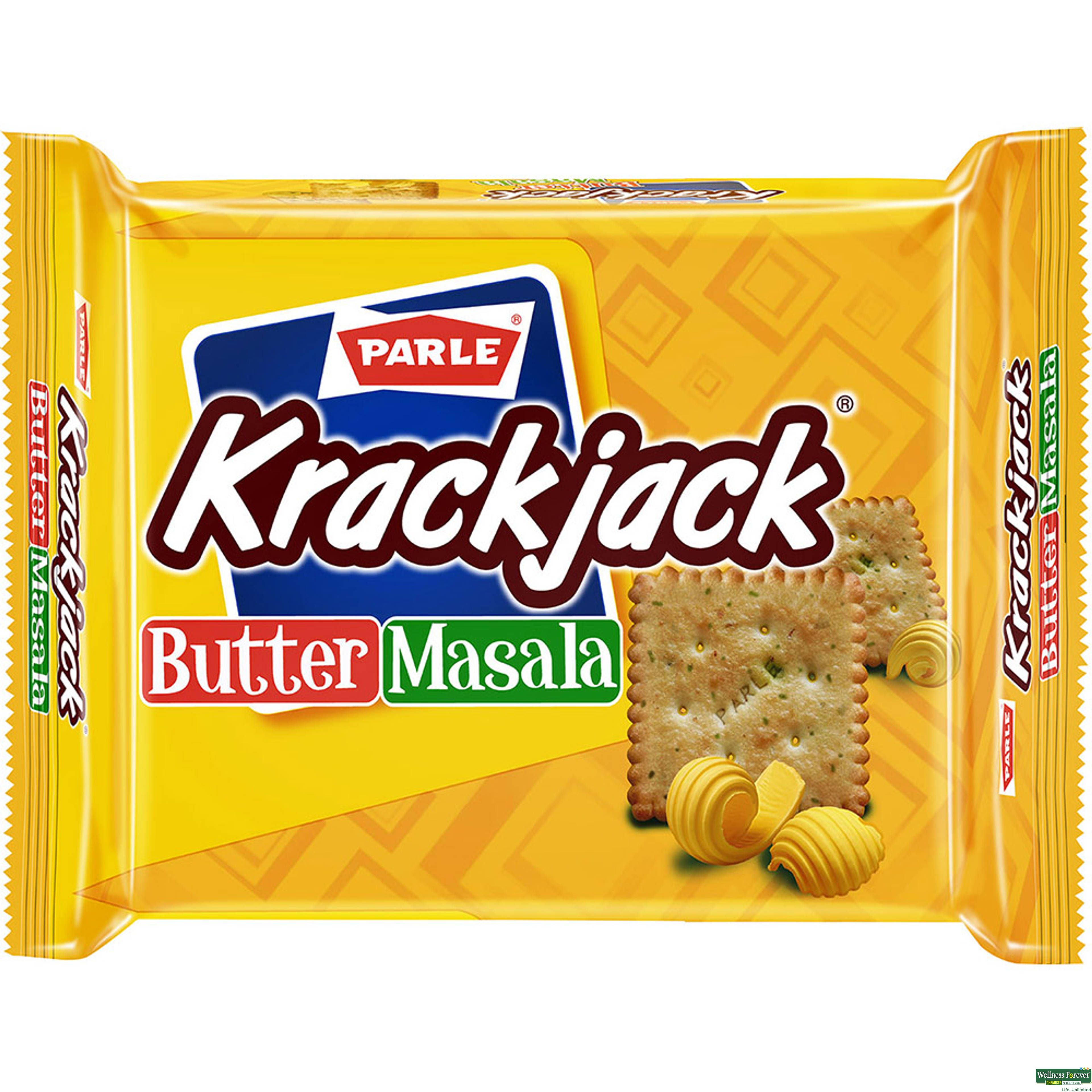 Parle Krackjack Biscuits, Butter Masala, 120 g-image