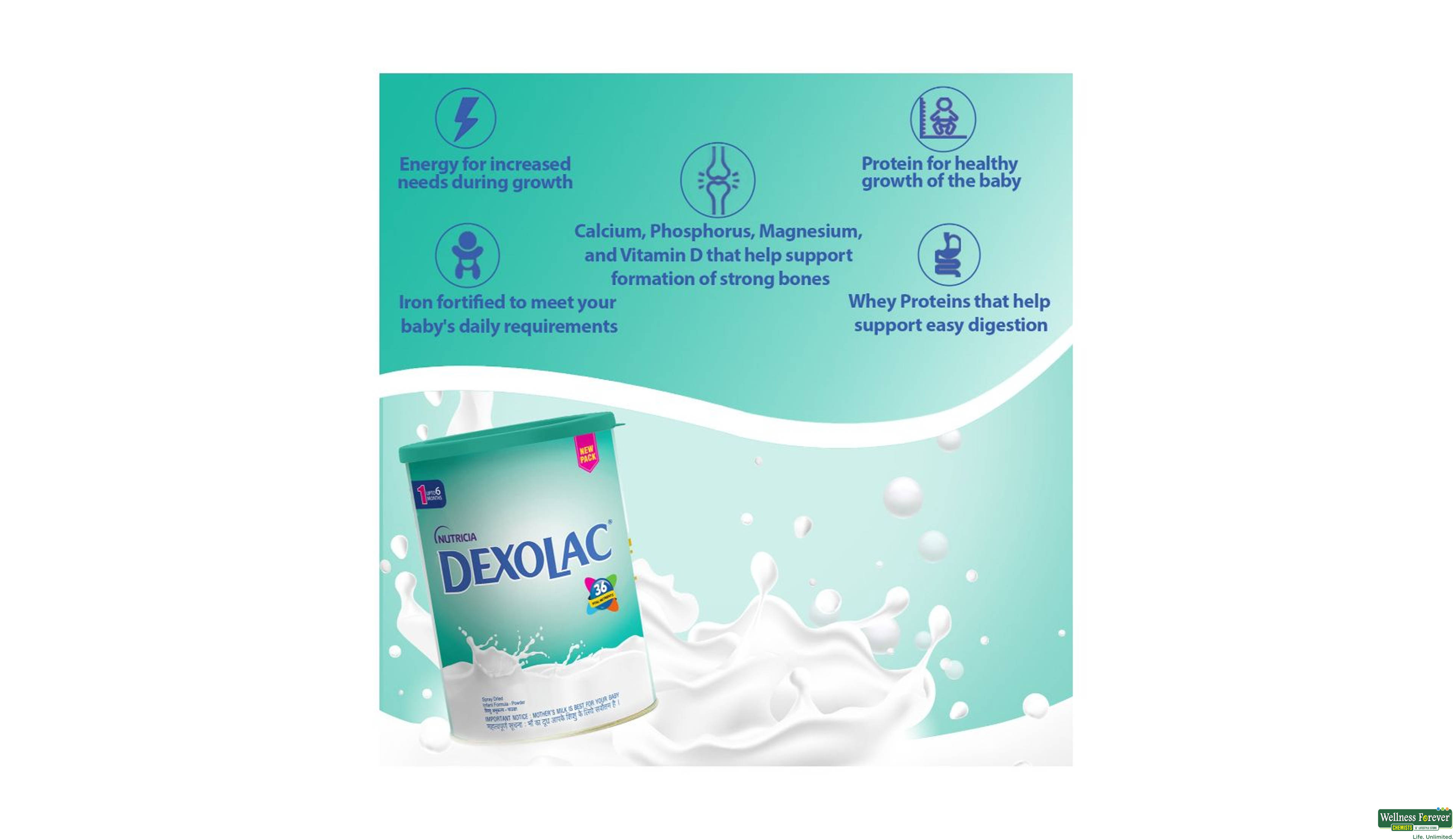 DEXOLAC-1 POW TIN 400GM- 6, 400GM, 