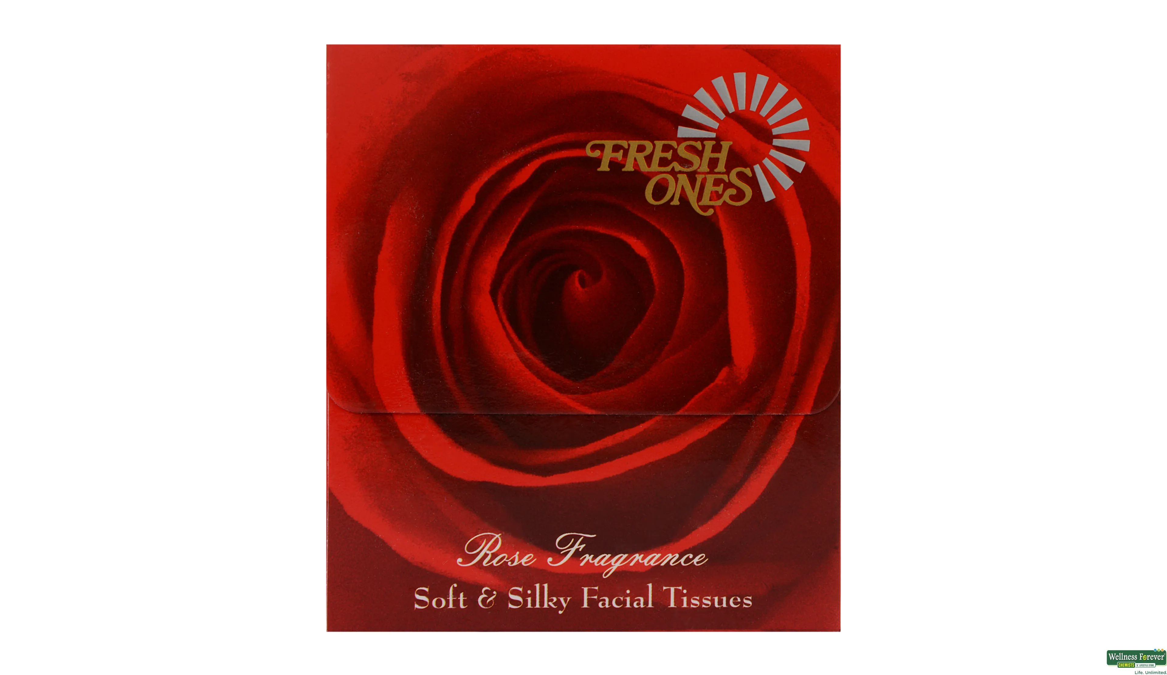 FRESH ONES TISSUE SQUARE ROSE SOFT/SILKY 1PC- 4, 1PC, 