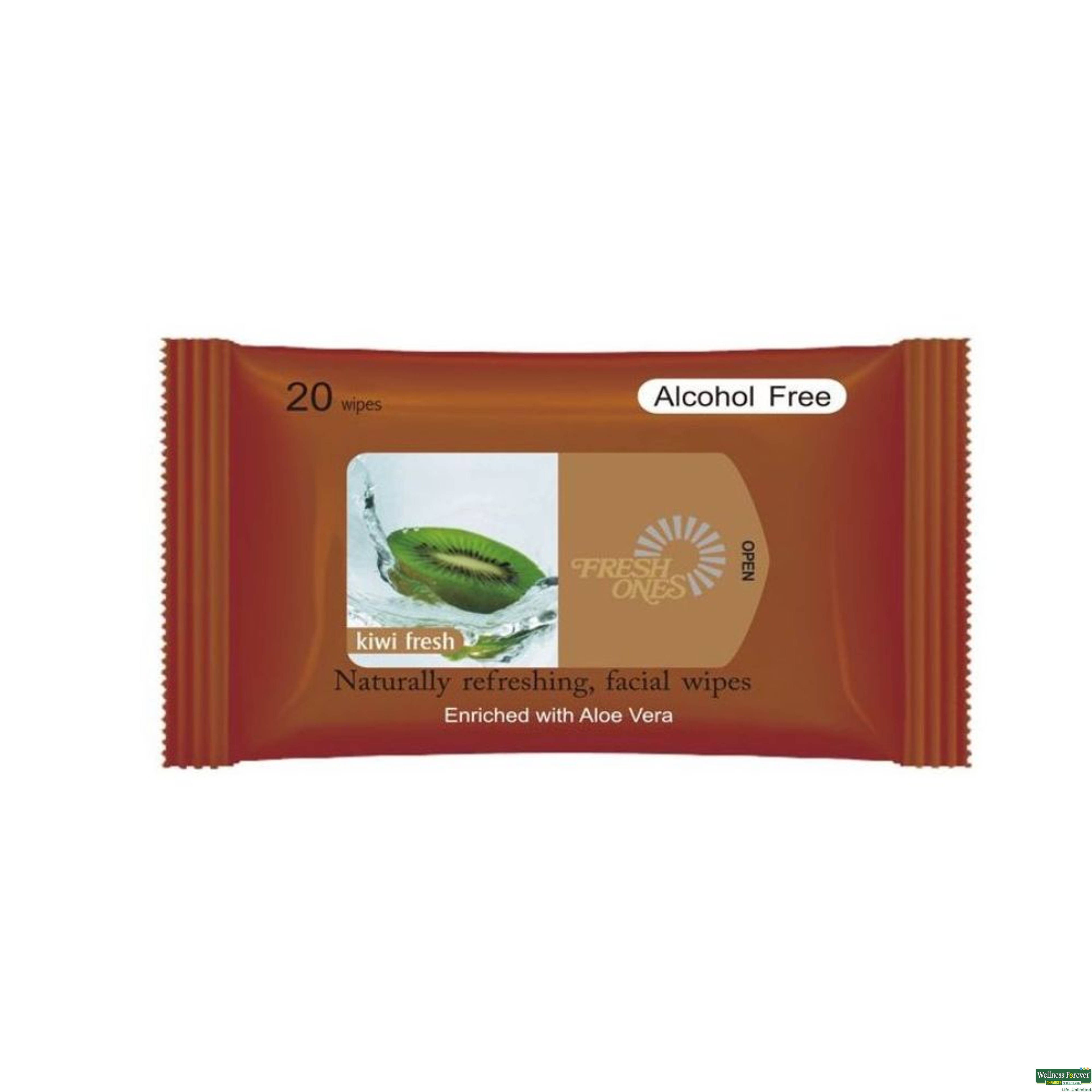 Fresh Ones Refreshing Kiwi Deo Wet Wipes 20 Wipes-image