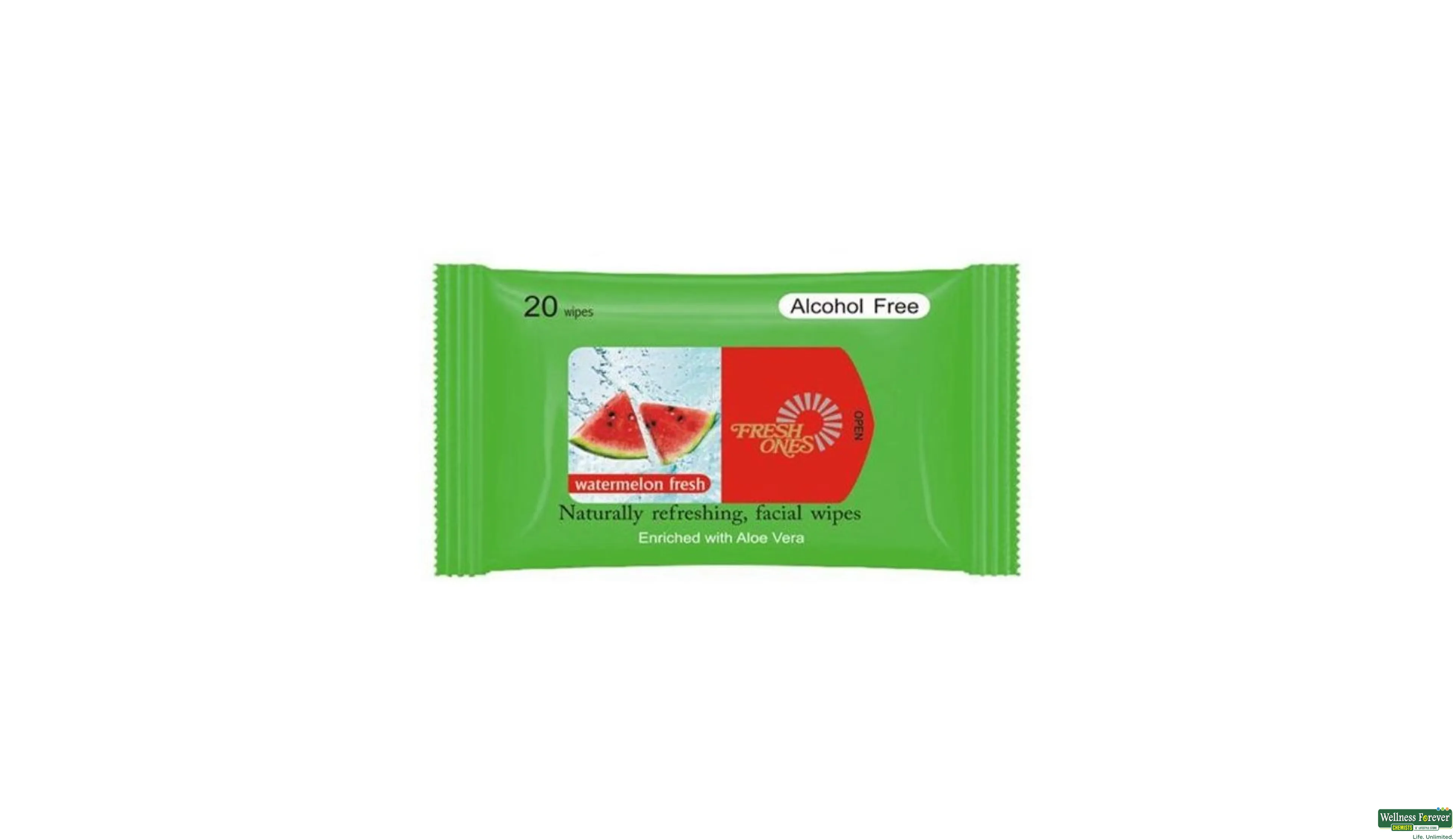 FRESH ONES WIPES REFRESHING W/MELON 20PC- 1, 20PC, 