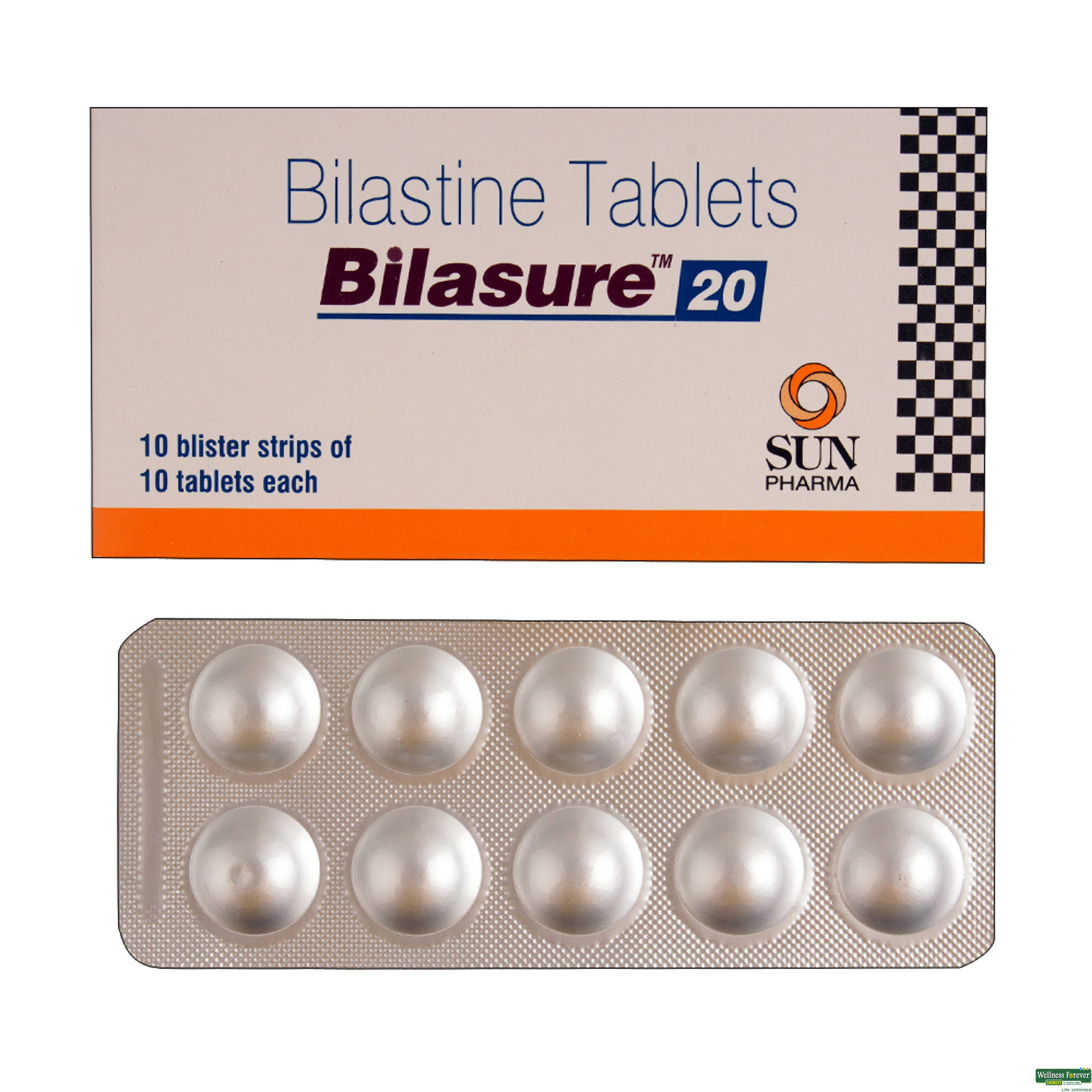 BILASURE 20MG 10TAB-image