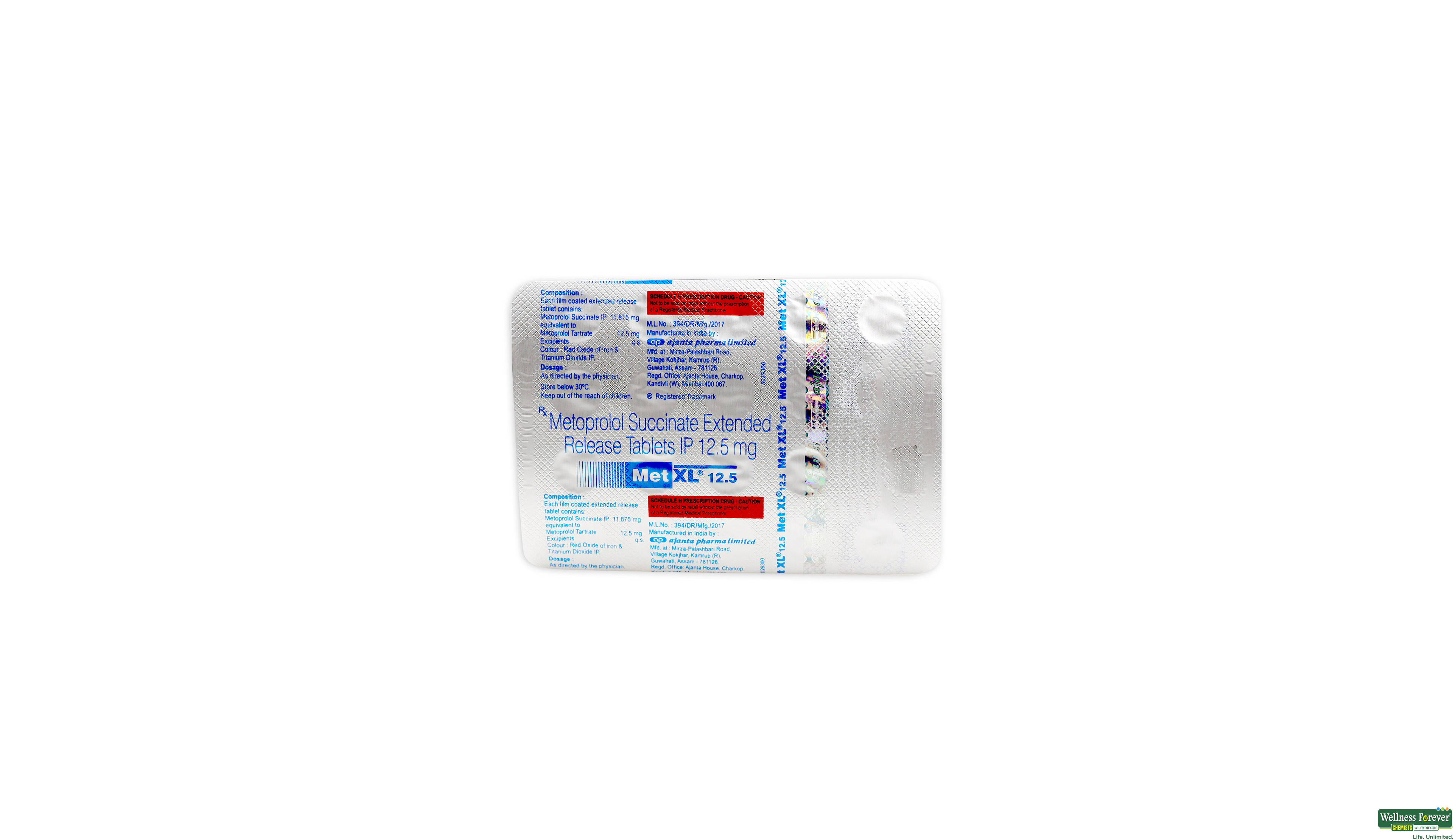 MET-XL 12.5MG 20TAB- 2, 20TAB, 