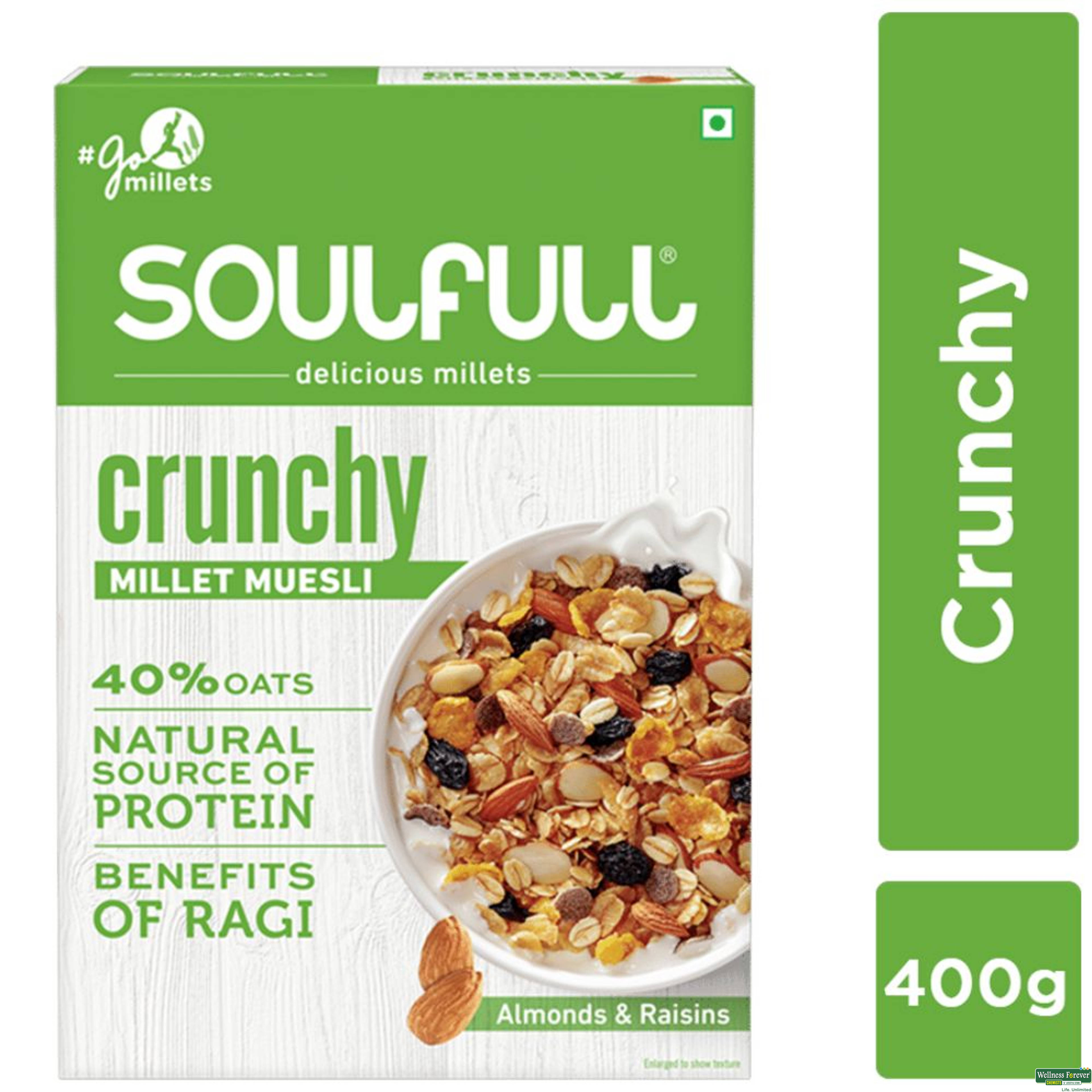 SOULFULL MILLET MUESLI CRUNCHY 500GM-image