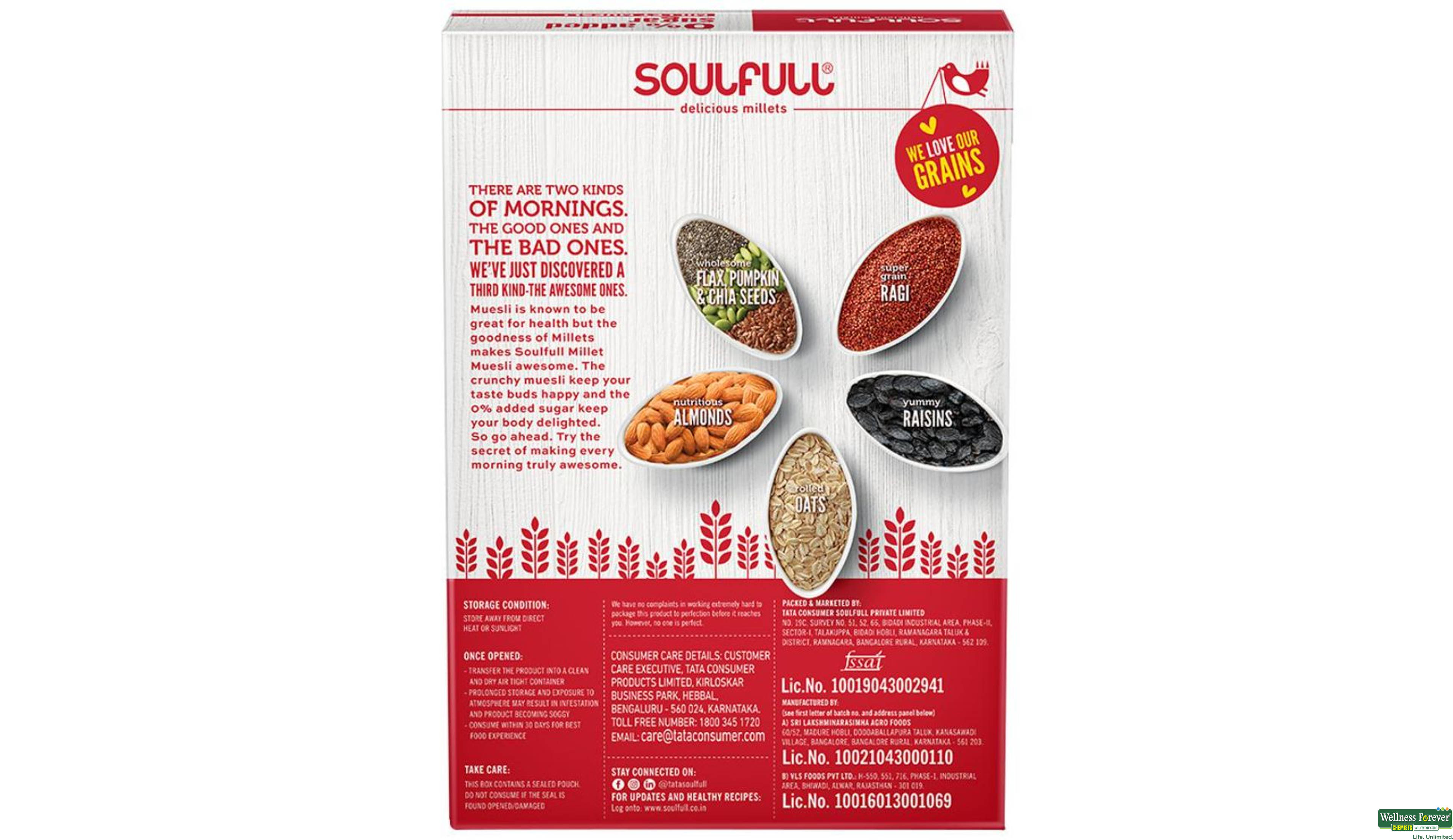 SOULFULL MILLET MUESLI DIET 400GM- 2, 400GM, null