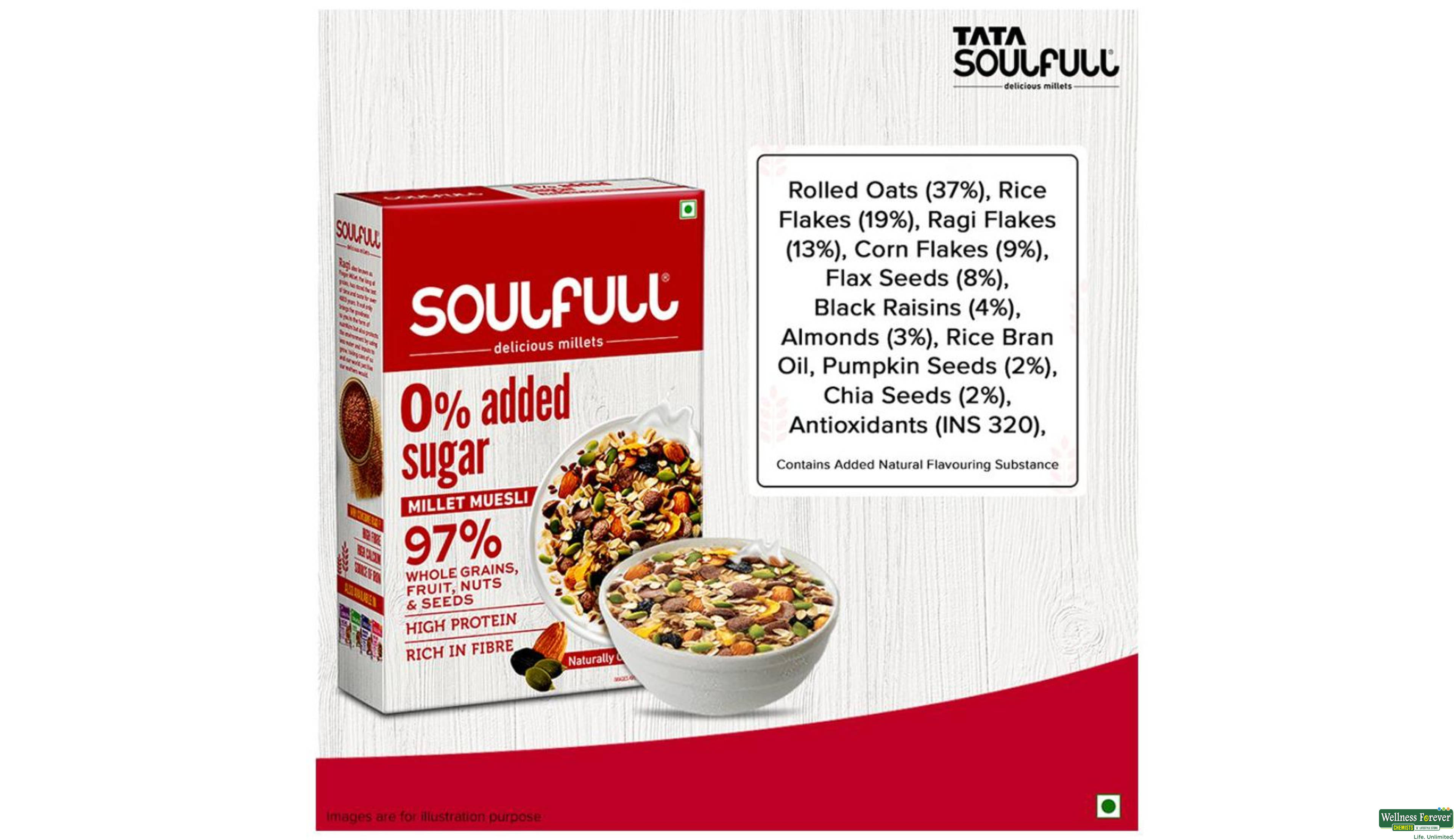 SOULFULL MILLET MUESLI DIET 400GM- 3, 400GM, null