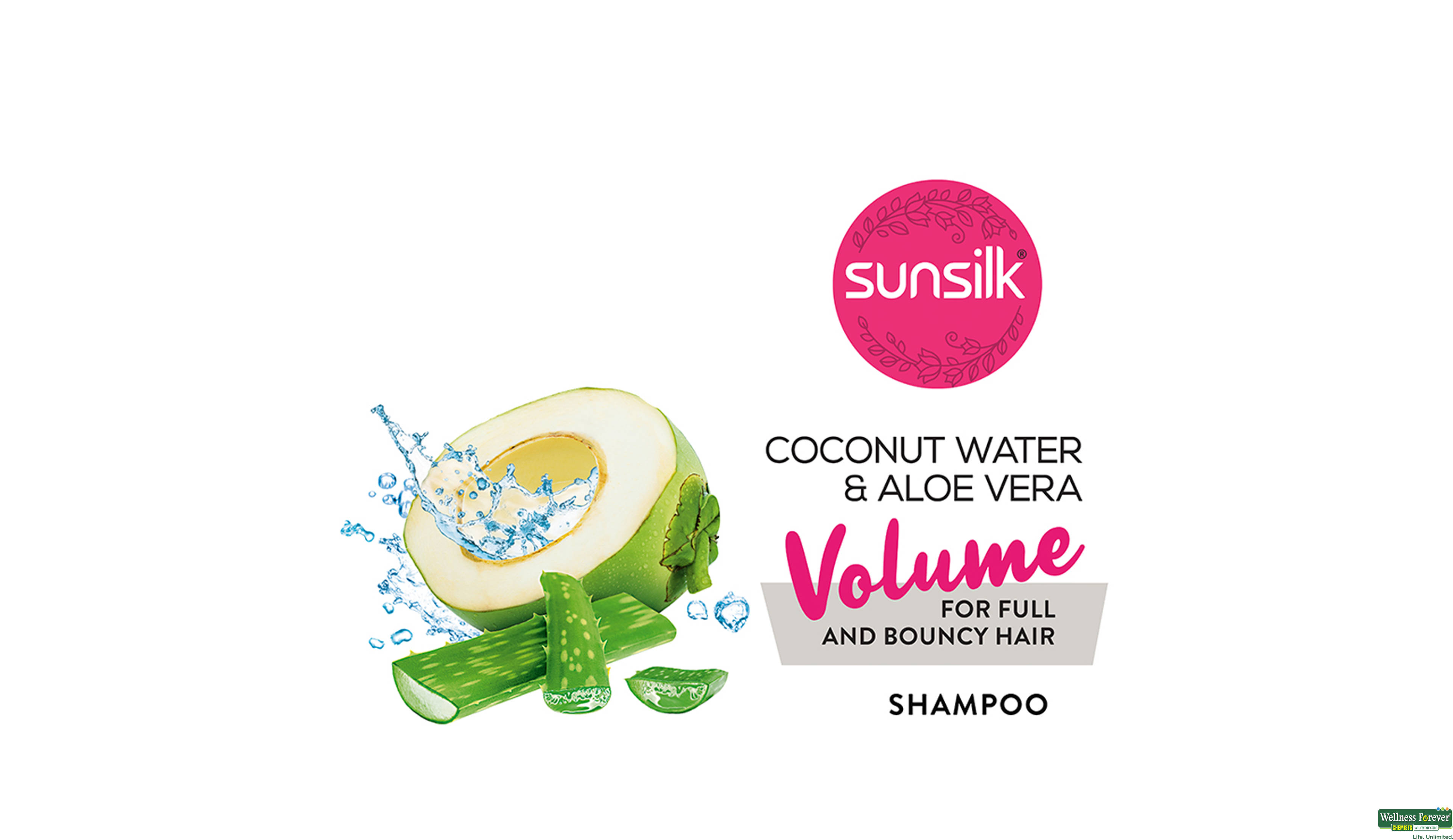 SUNSILK SHMP COCO WATER/ALOE 370ML- 6, 370ML, 