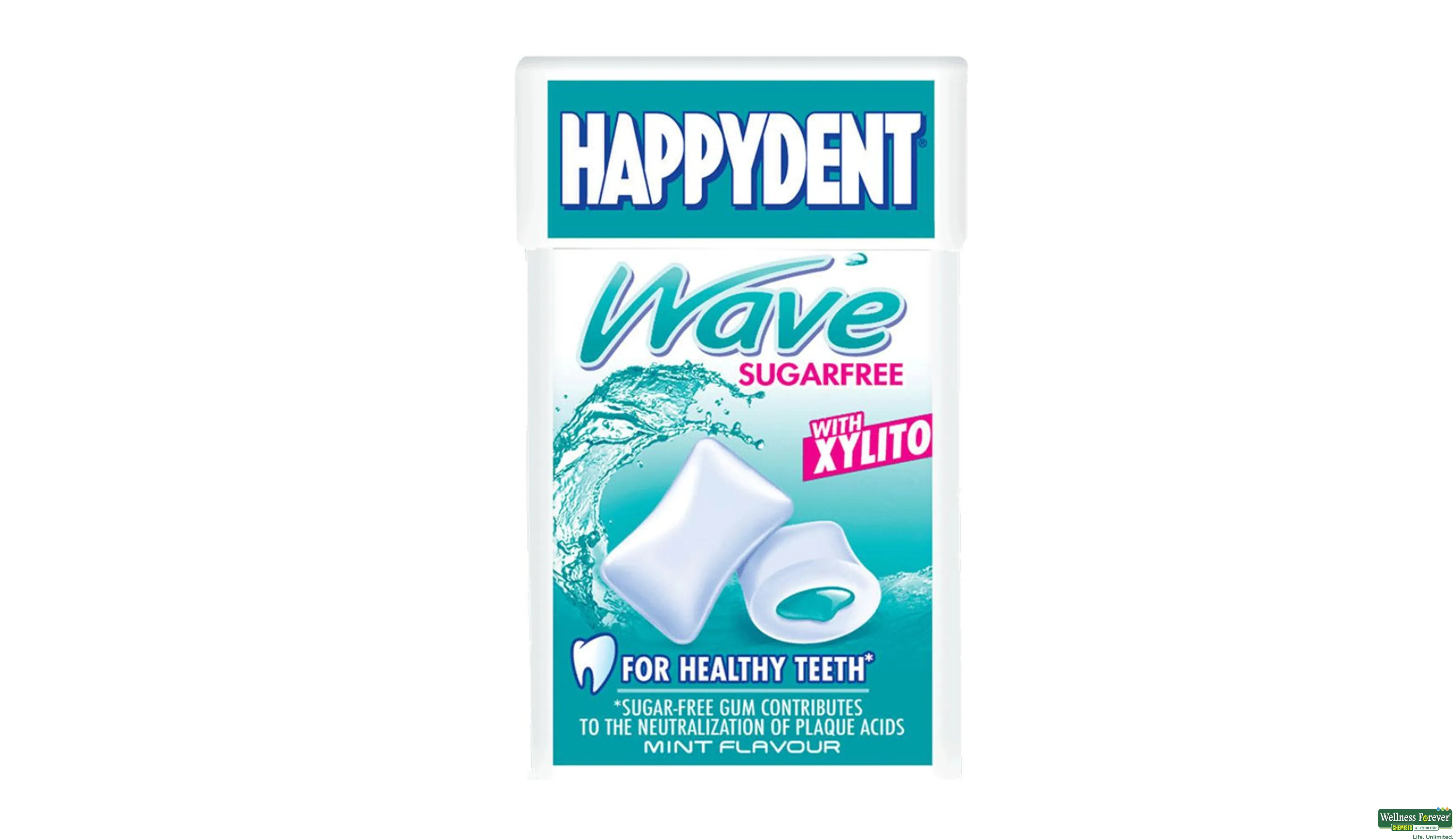 HAPPYDENT CHEW GUM S/F WAVE XYLST 17GM- 1, 17GM, null