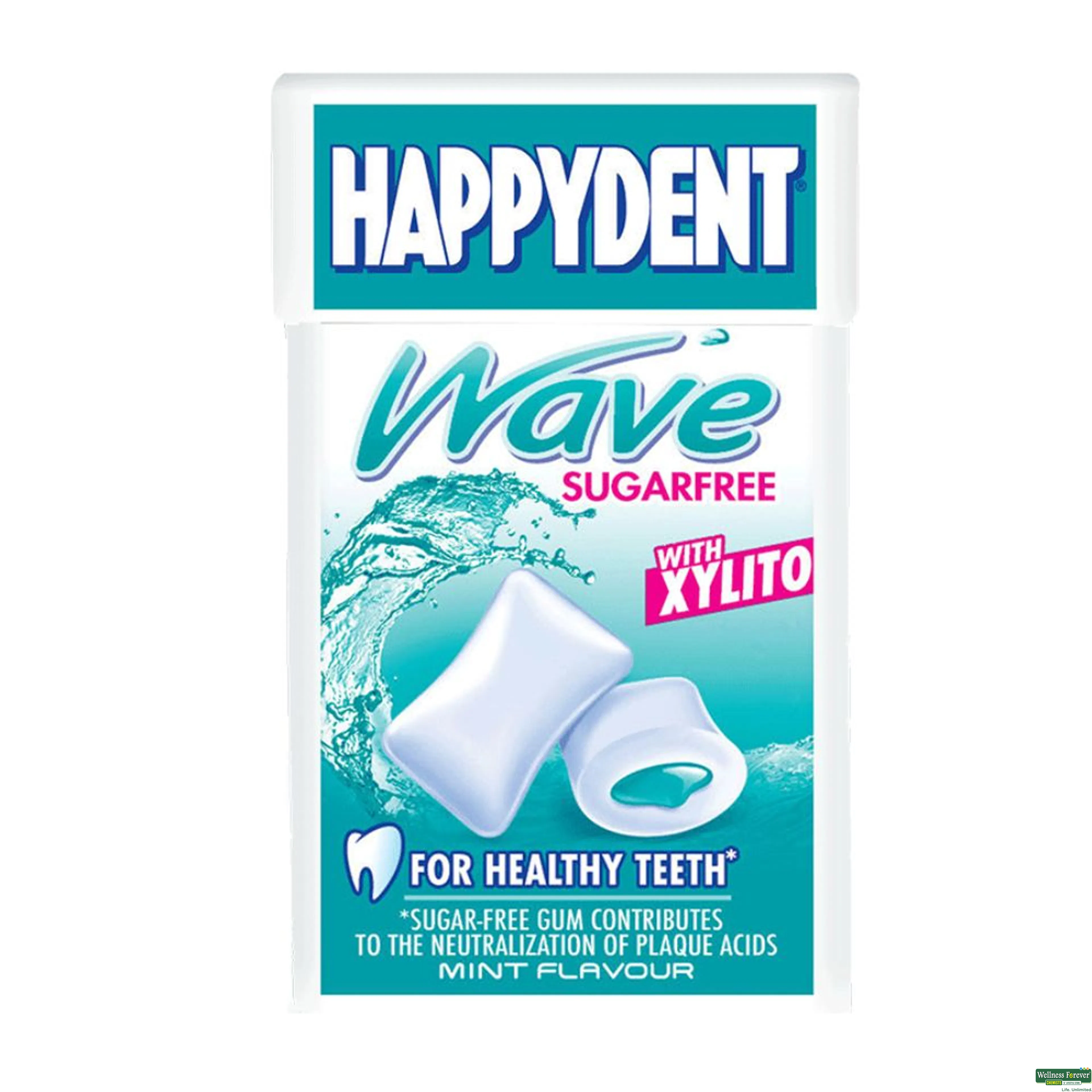 HAPPYDENT CHEW GUM S/F WAVE XYLST 17GM-image