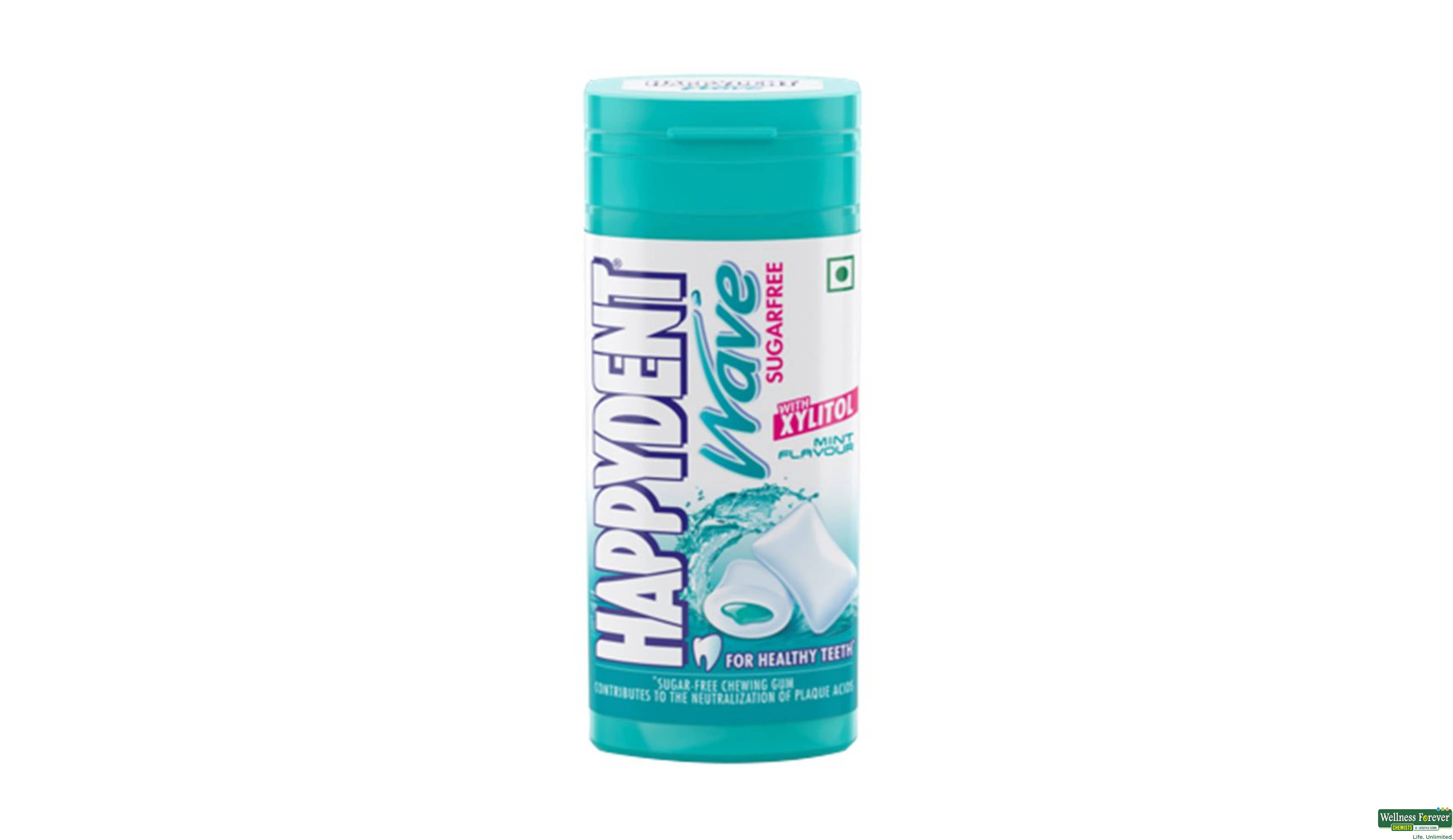 HAPPYDENT CHEW GUM S/F WAVE MINT 28.9GM- 1, 28.9GM, 