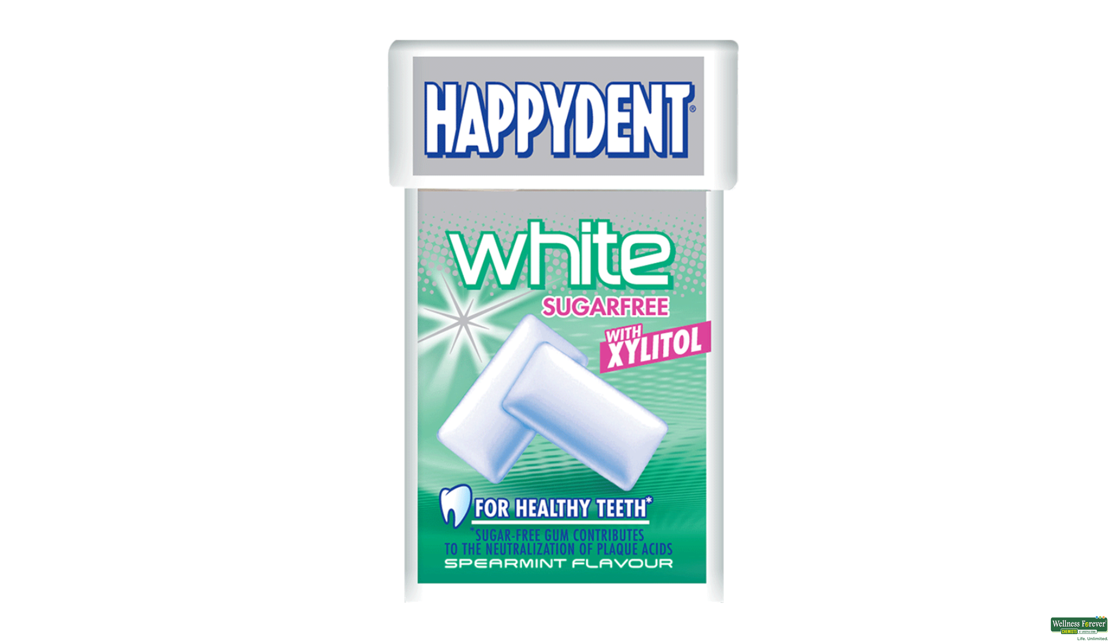 HAPPYDENT CHEW GUM S/F WHTE XYLST 16.5GM- 1, 16.5GM, 