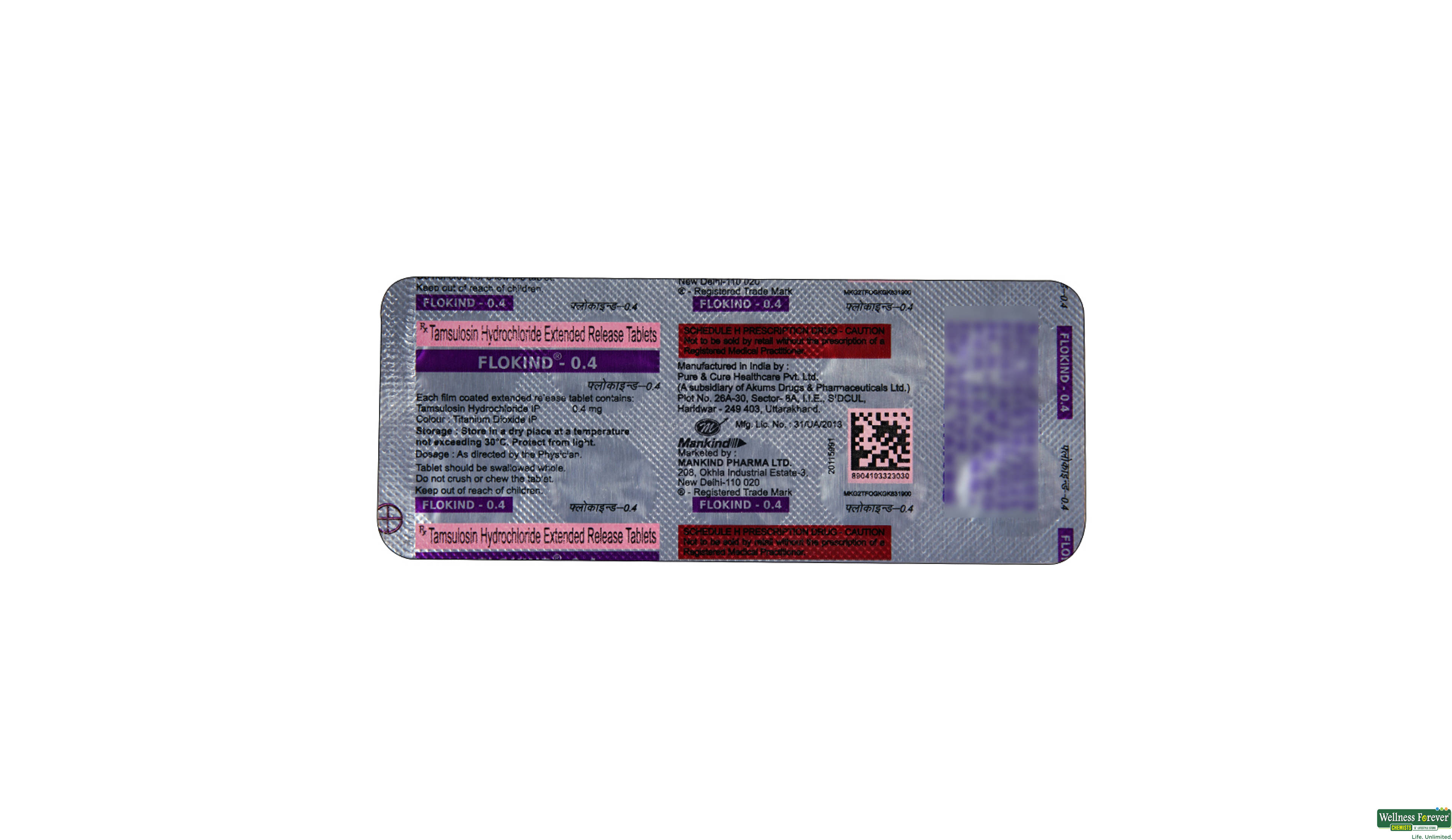 FLOKIND 0.4MG 10TAB- 2, 10TAB, 