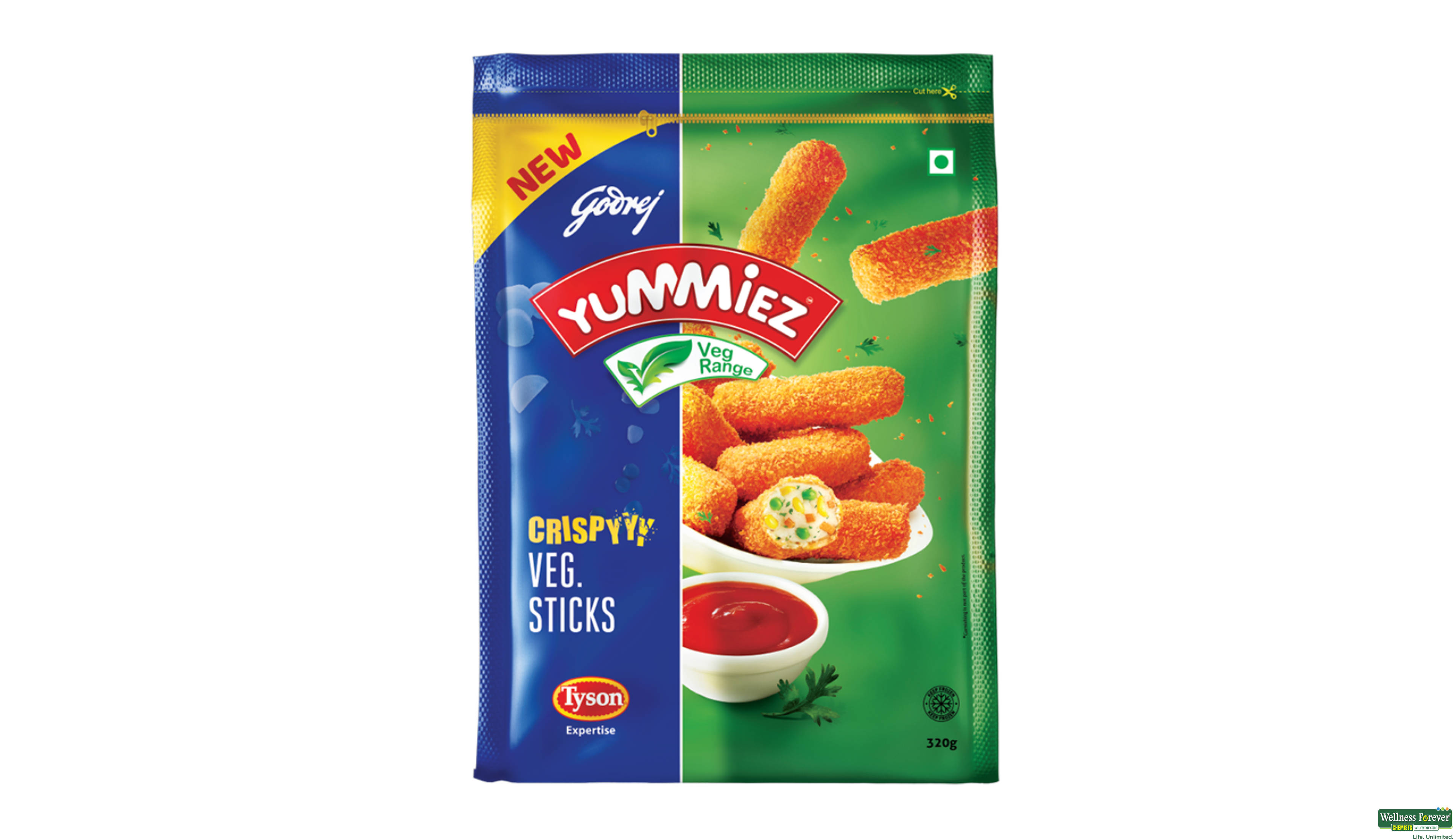 YUMMIEZ VEG STICKS 320GM- 1, 320GM, null