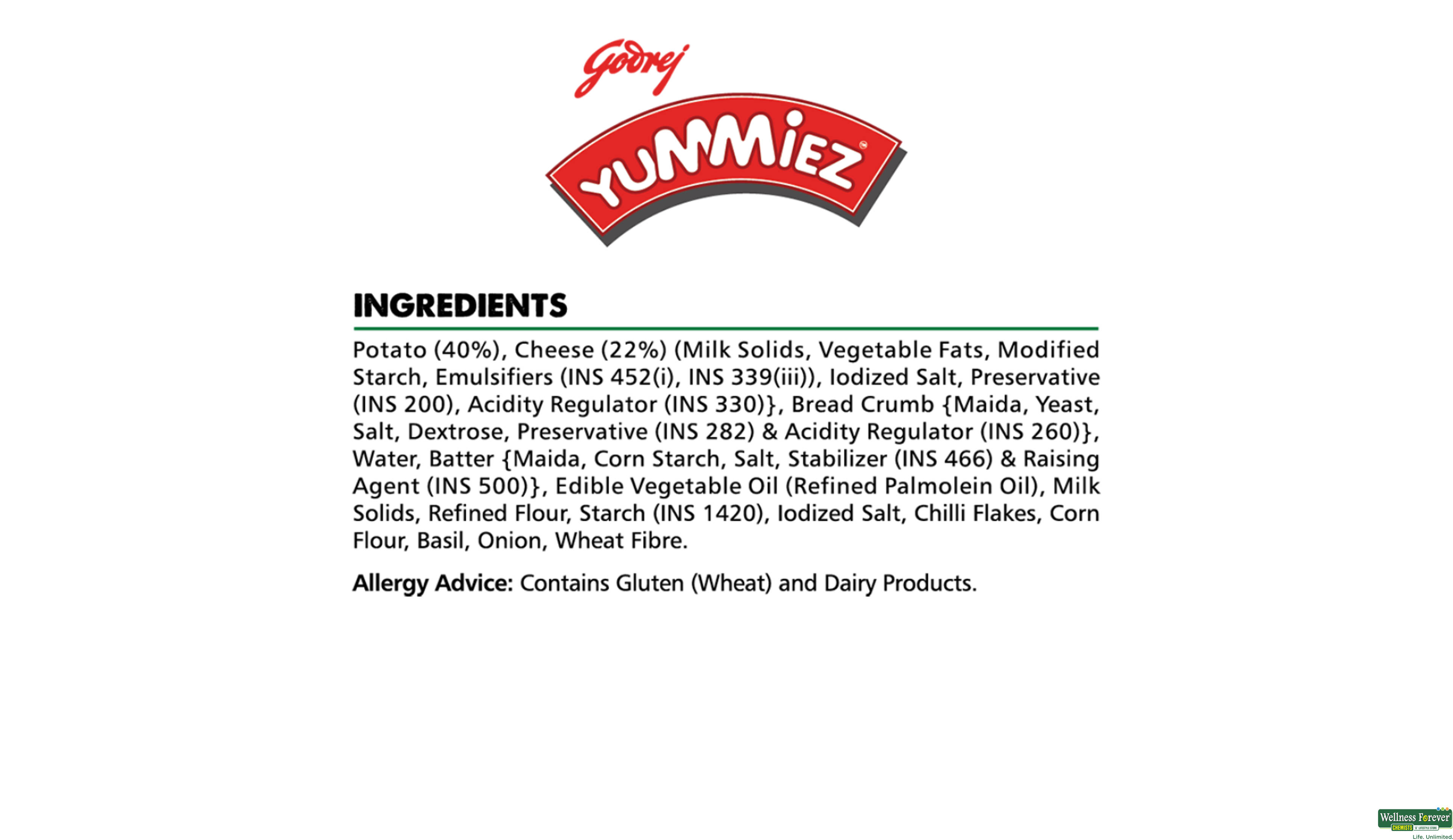 YUMMIEZ VEG POTATO CHEESE BITES 400GM- 3, 400GM, null