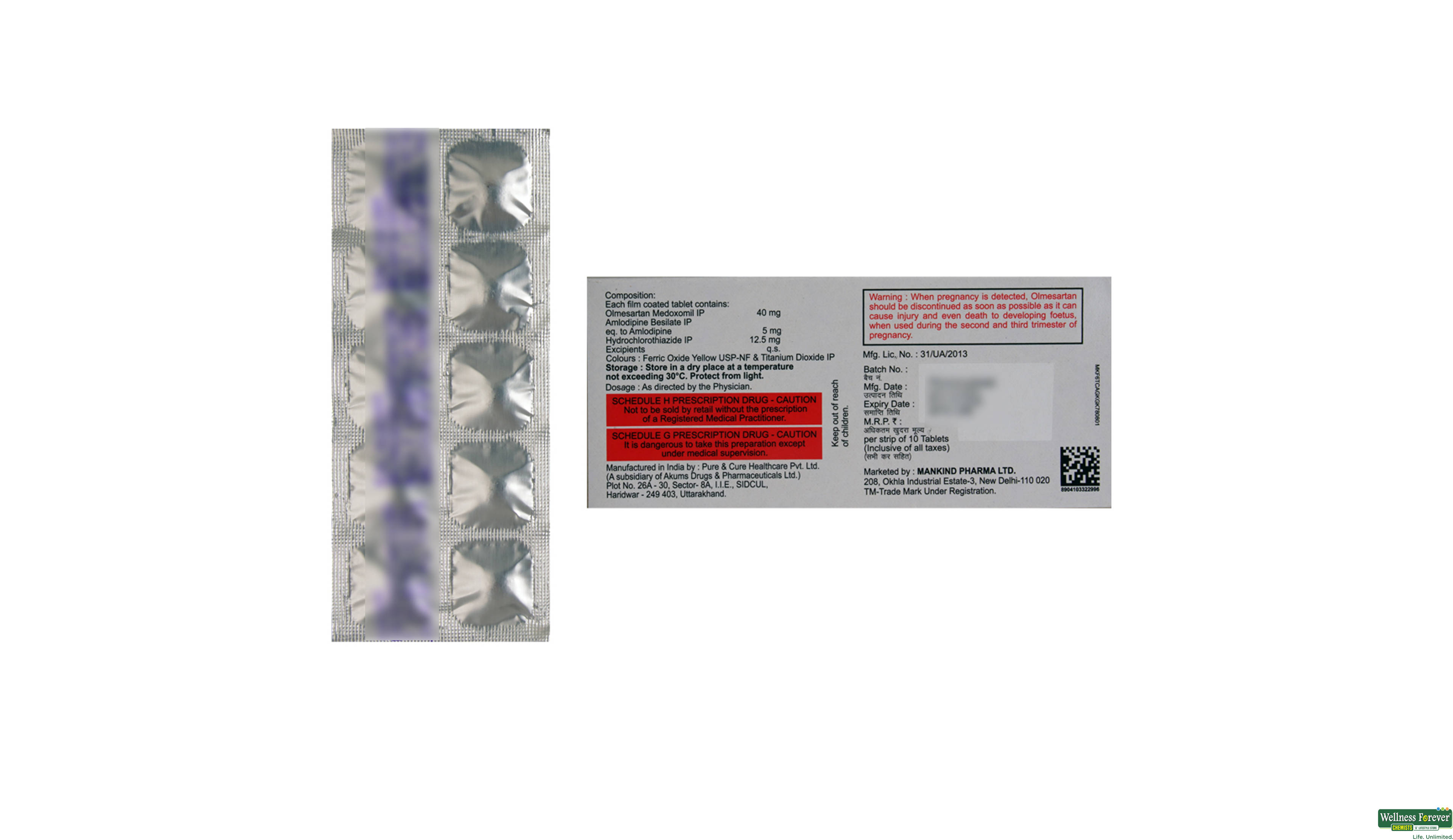 OLMETIME-AMH 40MG 10TAB- 2, 10TAB, 