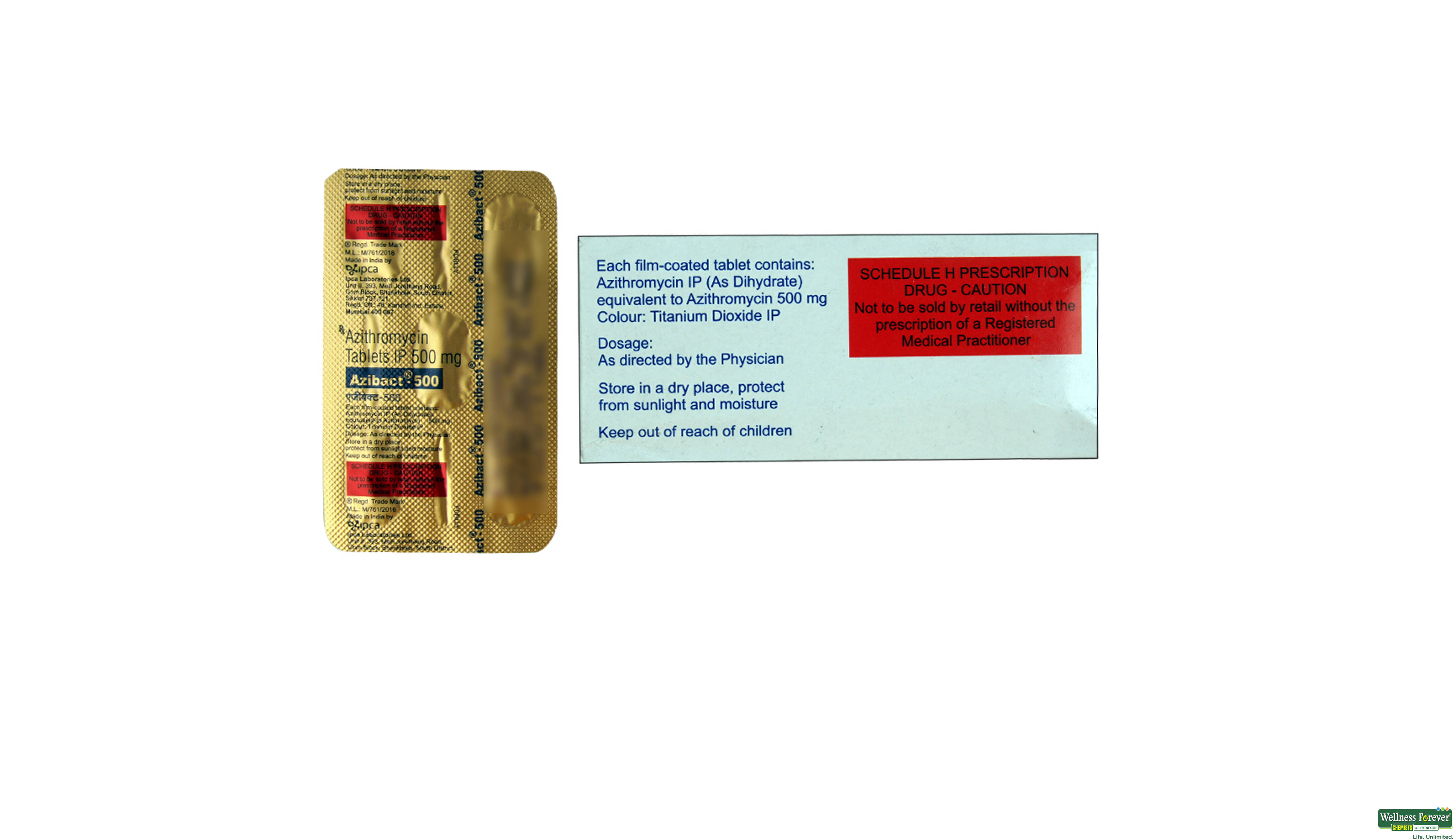 AZIBACT 500MG 5TAB- 2, 5TAB, 