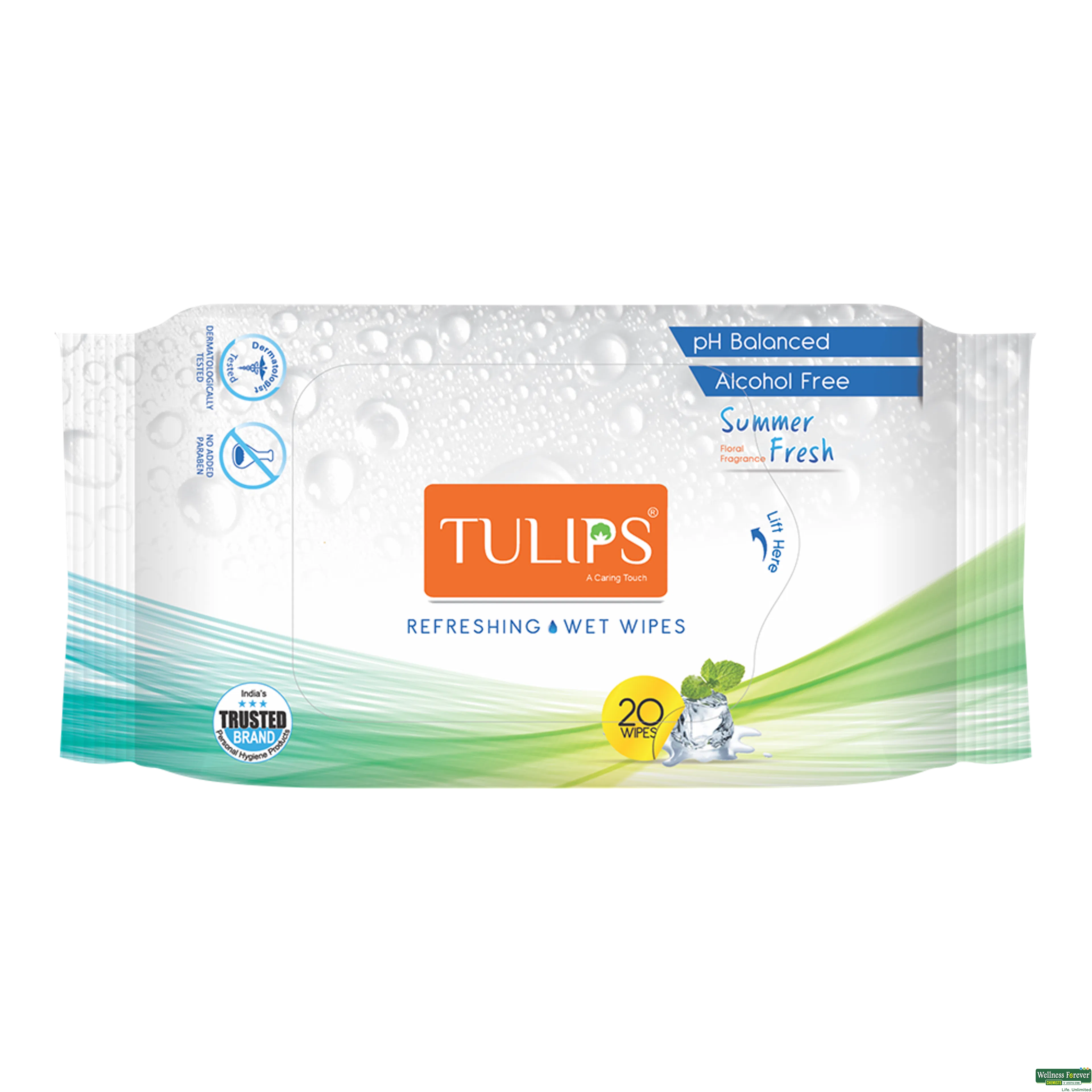 TULIPS F/WIPES SUMMER FRESH 20PC-image