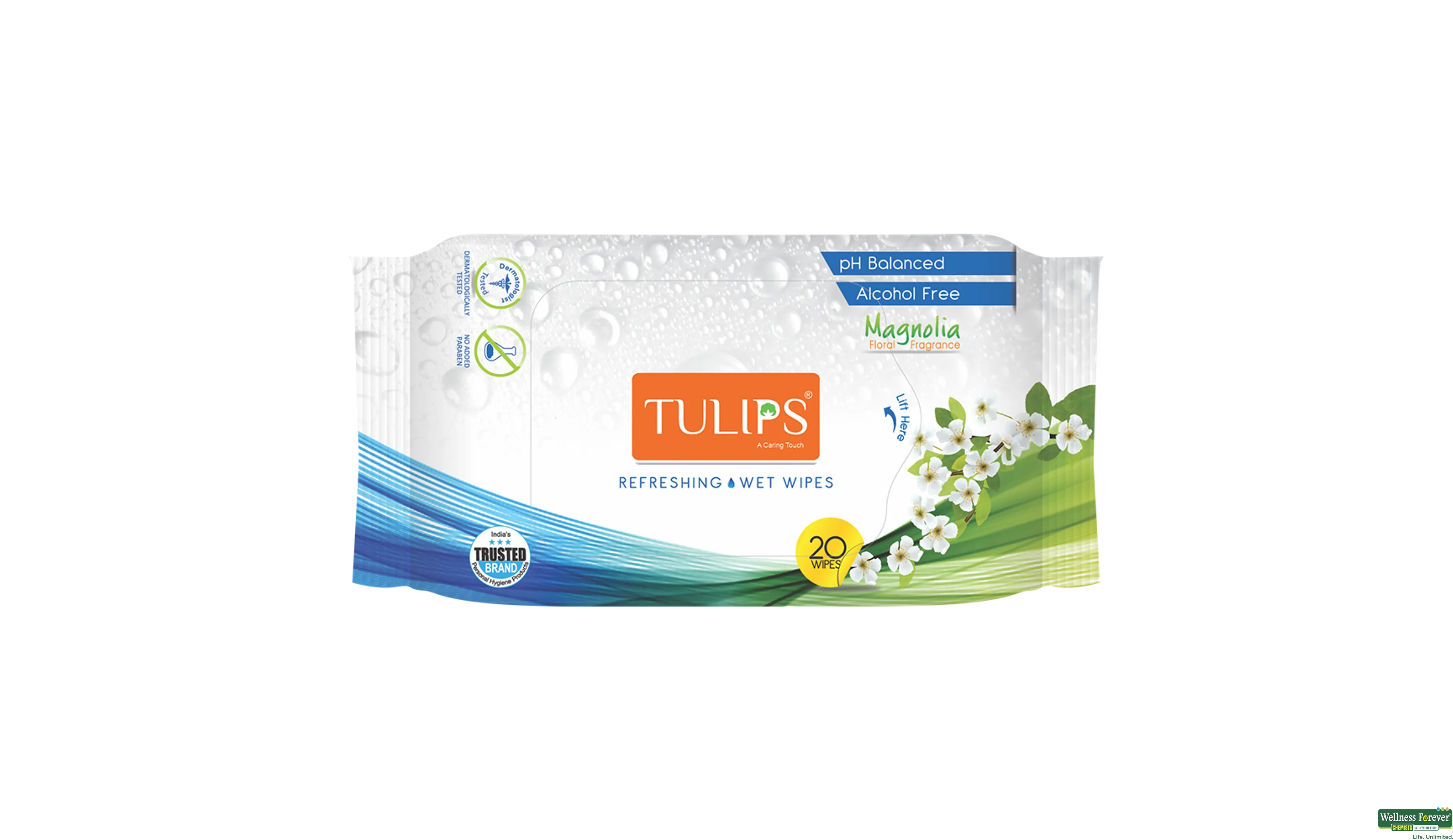 TULIPS F/WIPES MAGNOLIA 20PC- 1, 20PC, 