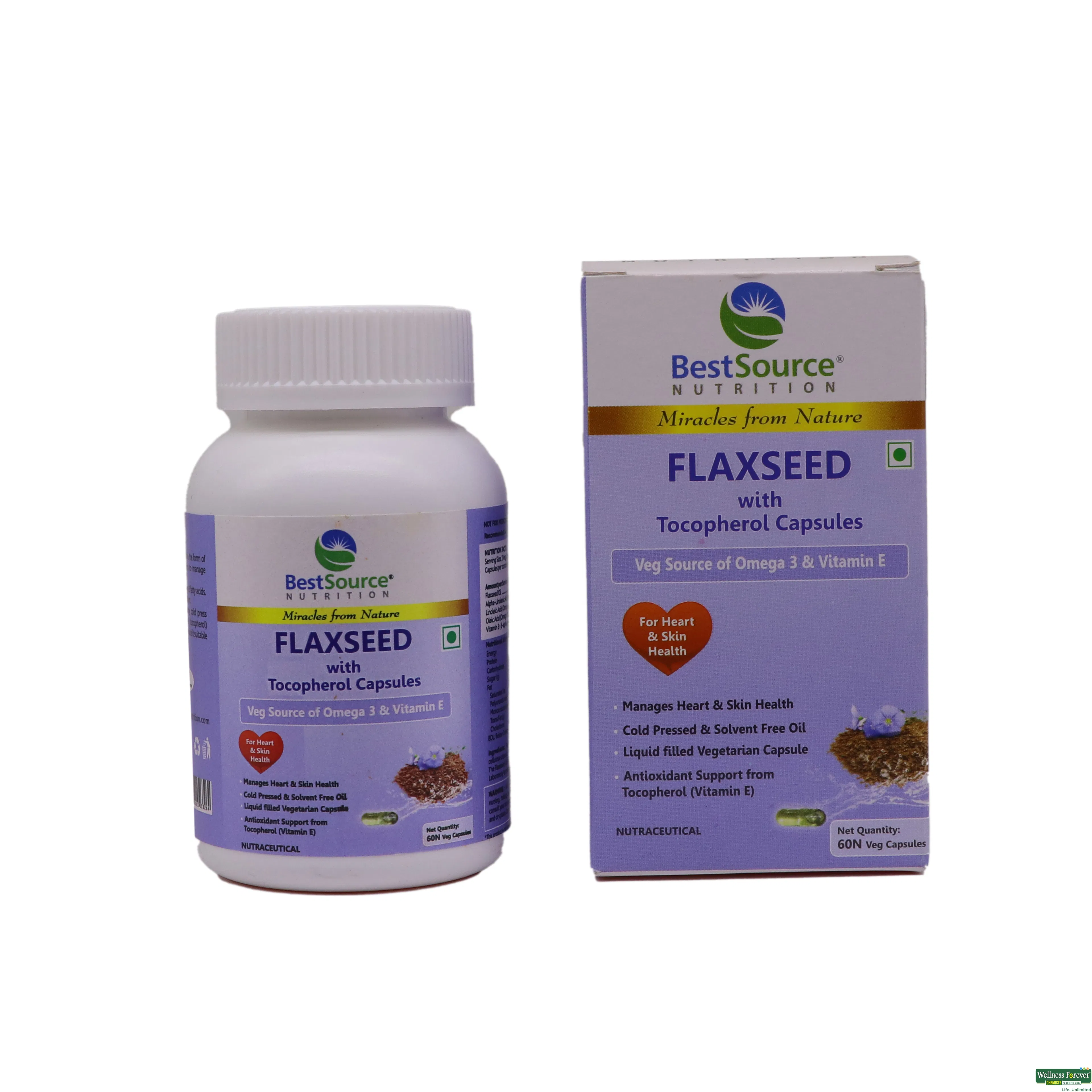 FLAXSEED WITH TOCOPHEROL 60CAP-image