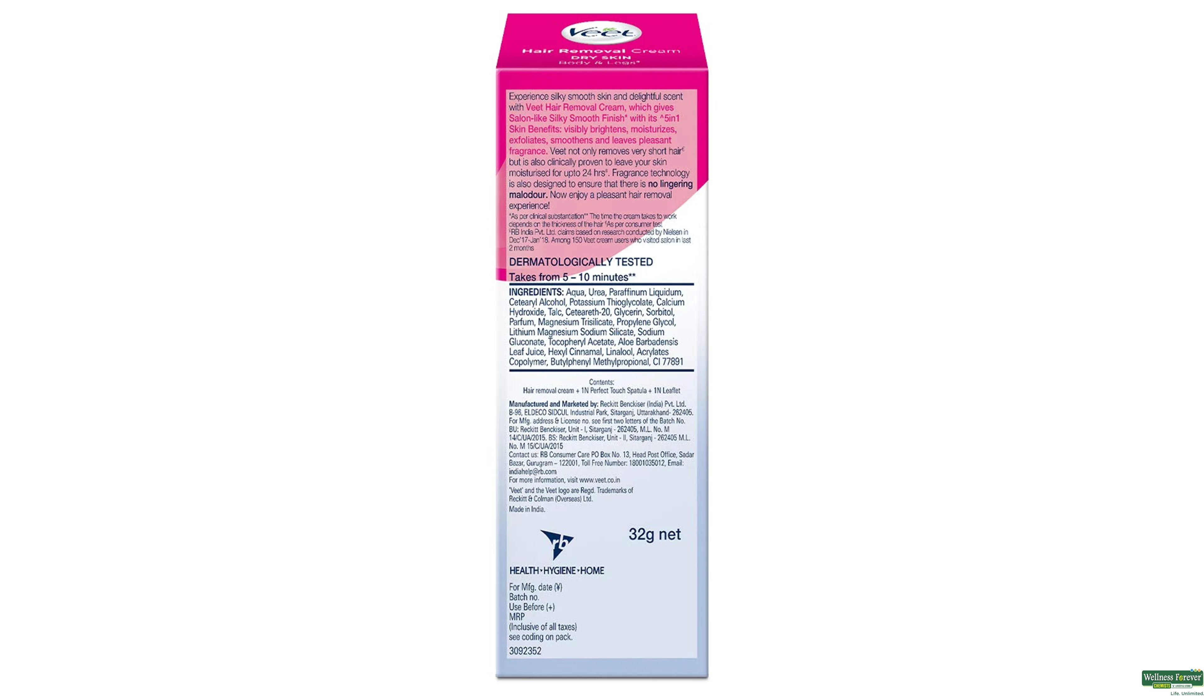 VEET HR/REMV CRM SENSITIVE 30GM- 2, 30GM, 