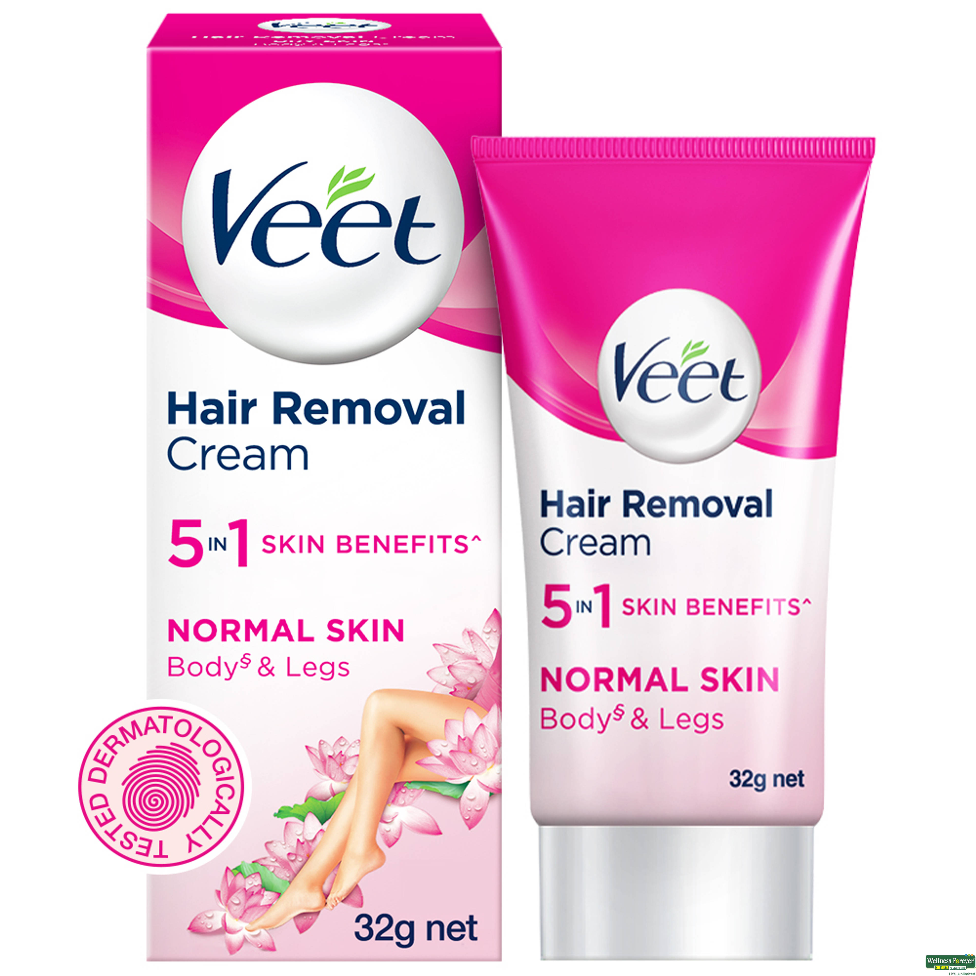 Veet Silk & Fresh Hair Removal Cream for Normal Skin, 30 g-image