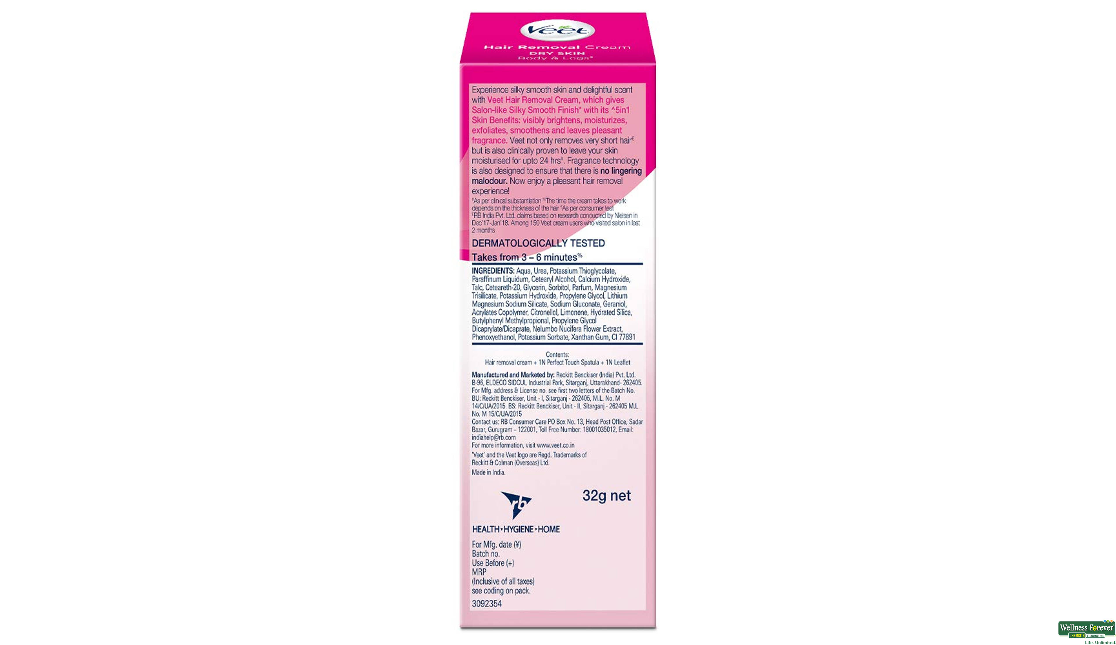 VEET HR/REMV CRM NORMAL 30GM- 2, 30GM, 